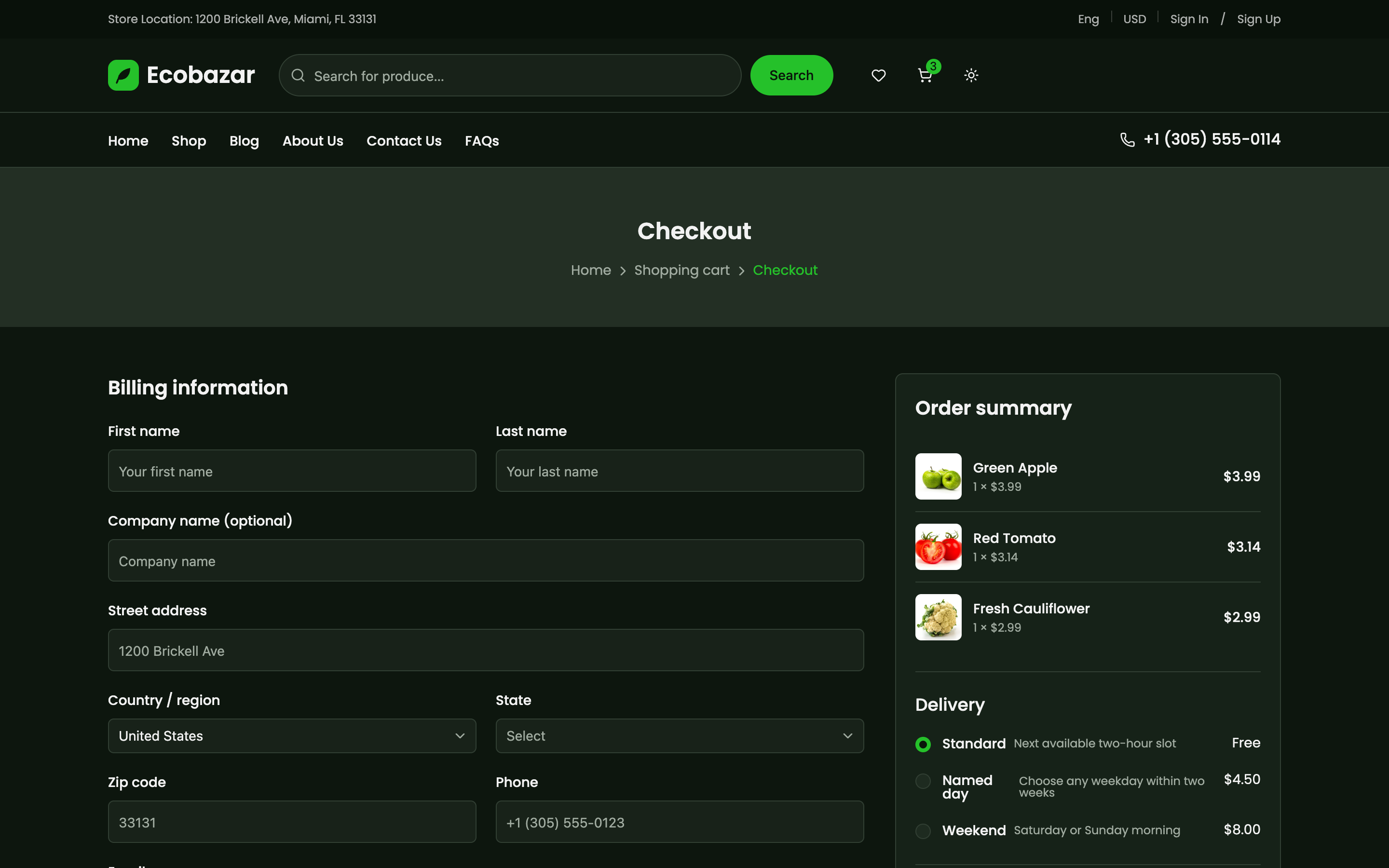 Ecobazar web app template preview 8