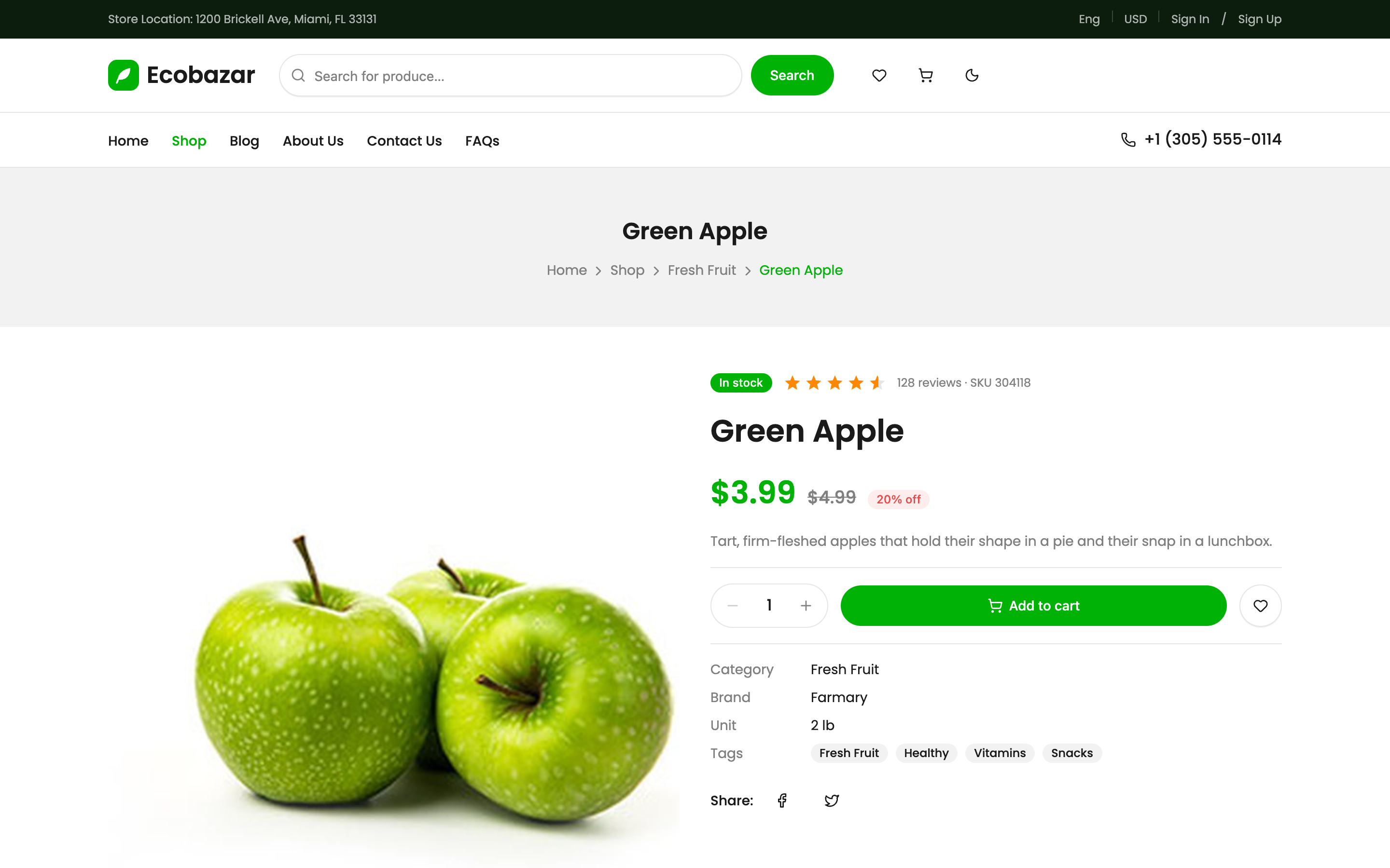 Ecobazar web app template preview 2