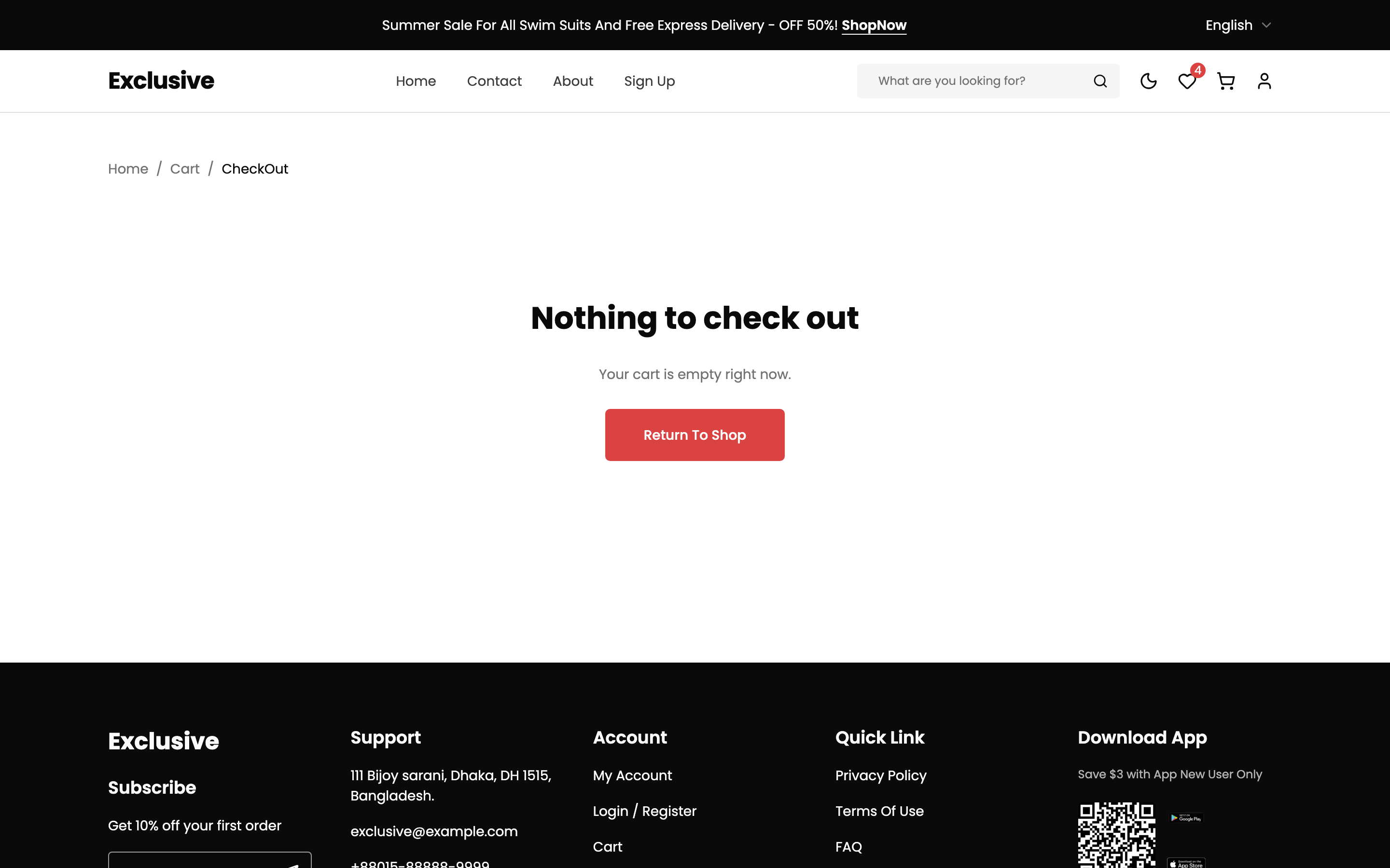 Exclusive web app template preview 2