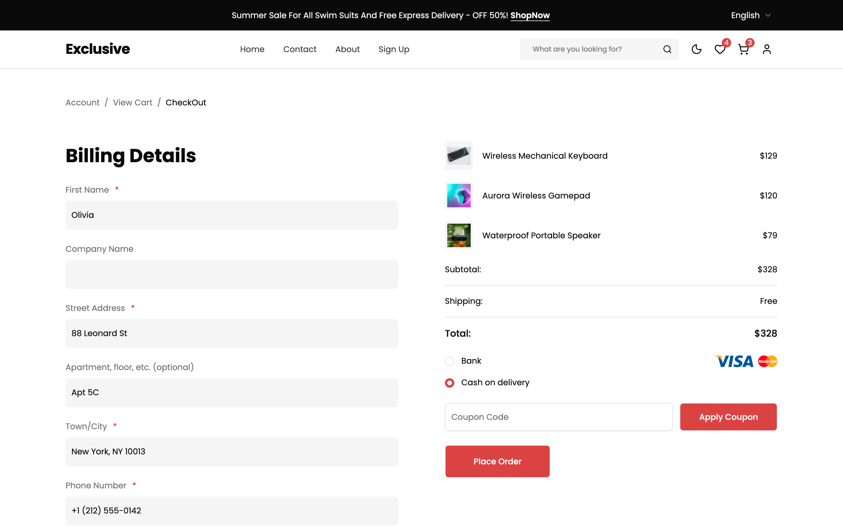 Exclusive web app template preview 2