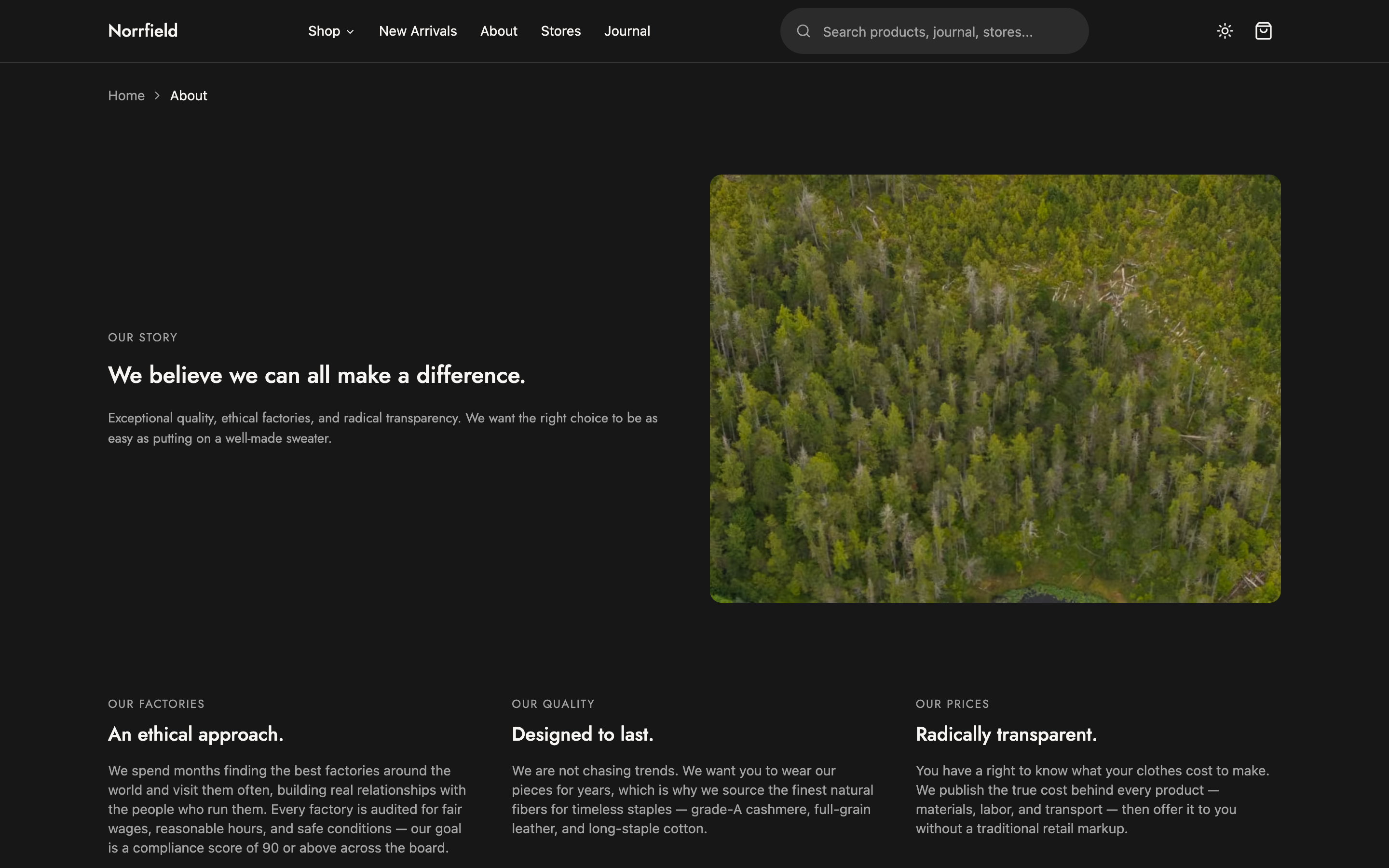 Norrfield web app template preview 4