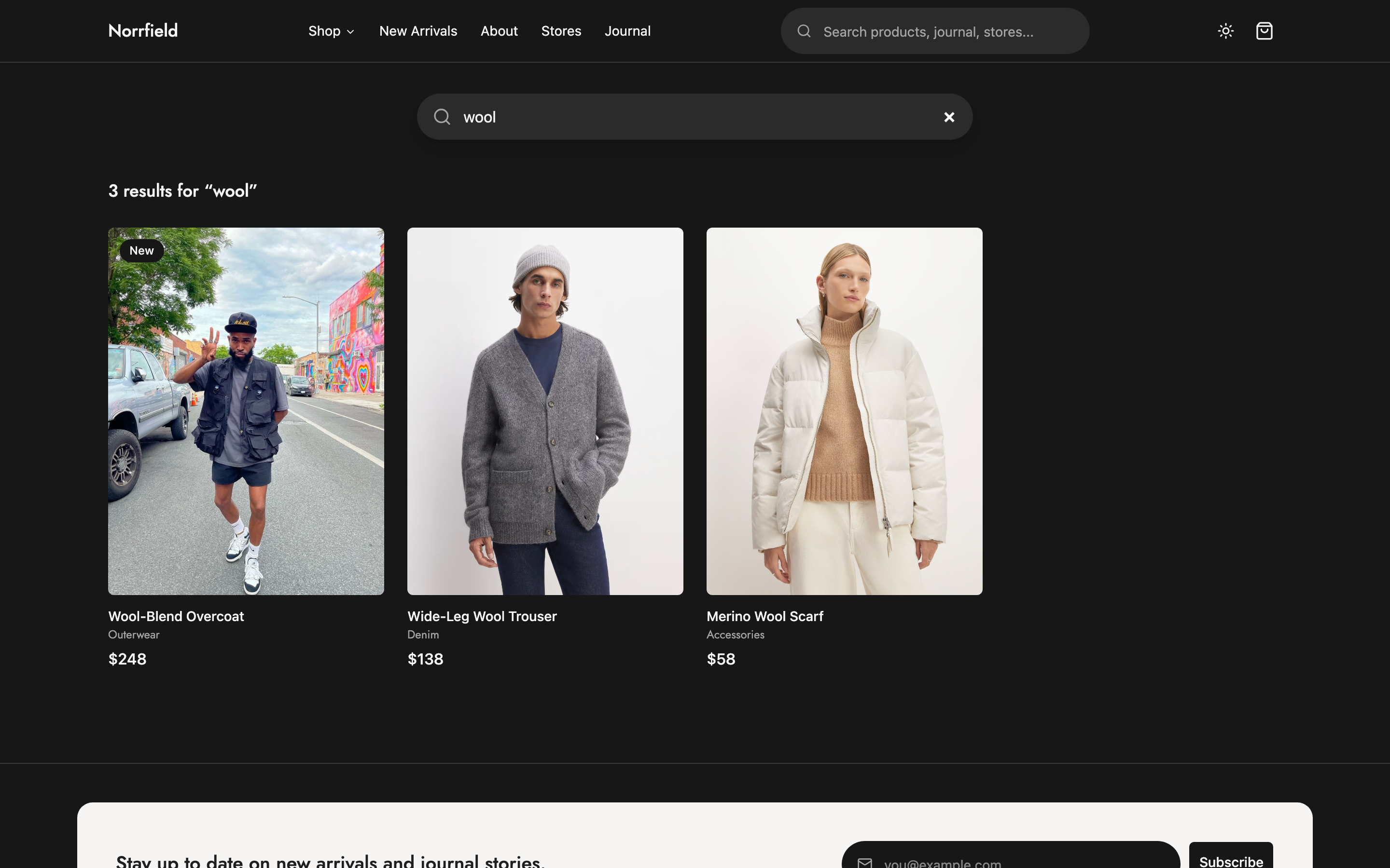 Norrfield web app template preview 8