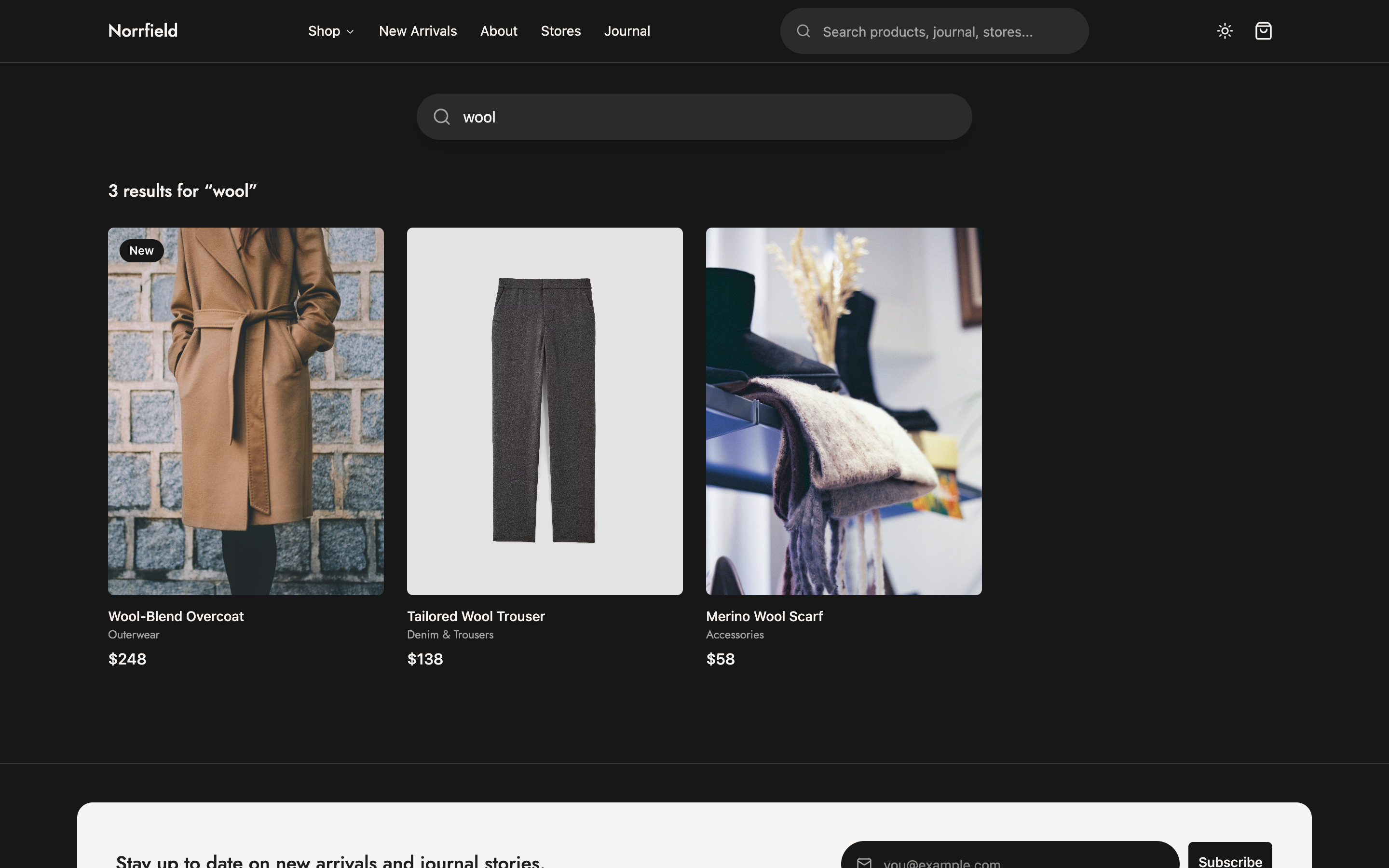 Norrfield web app template preview 8
