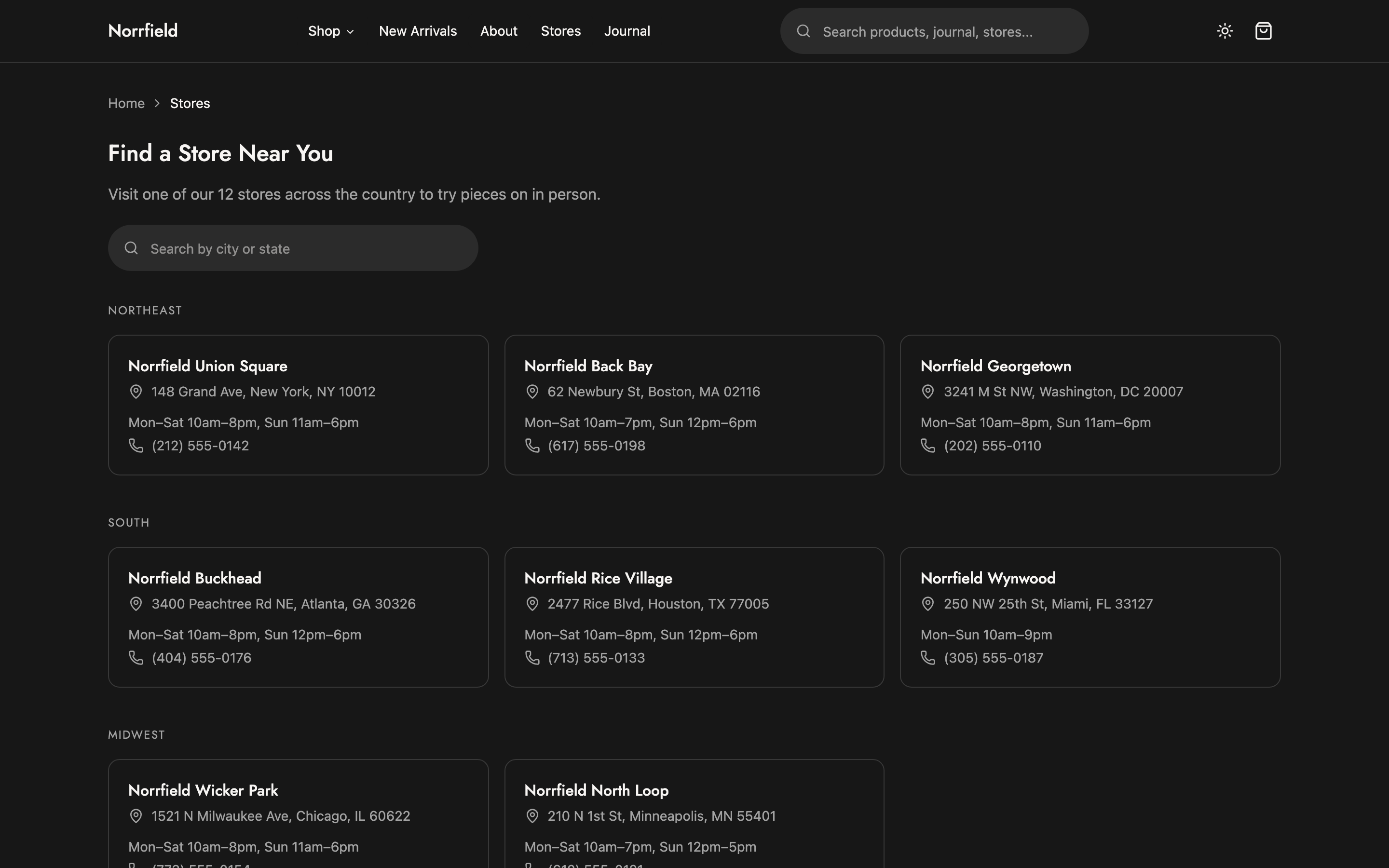 Norrfield web app template preview 9