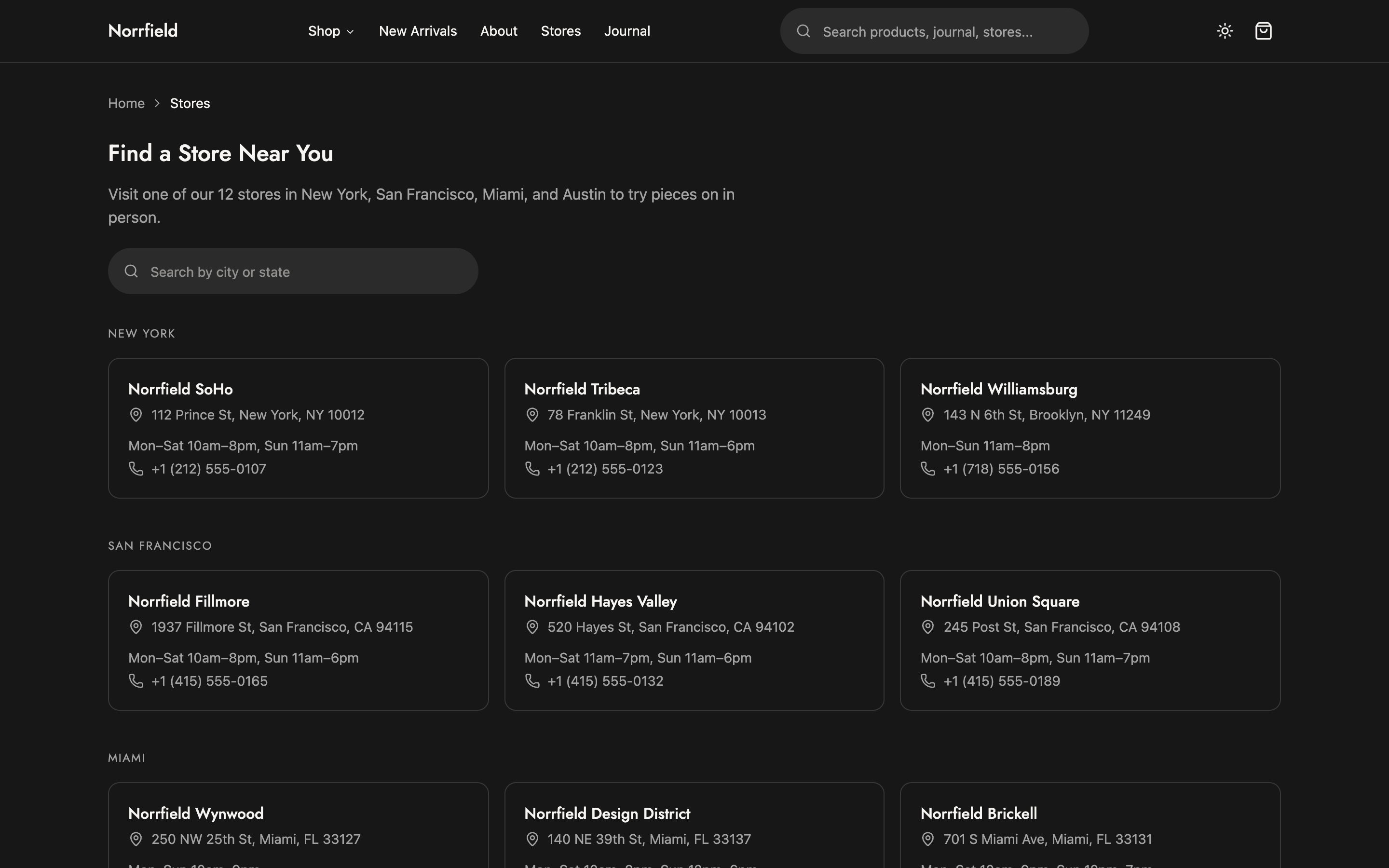 Norrfield web app template preview 9