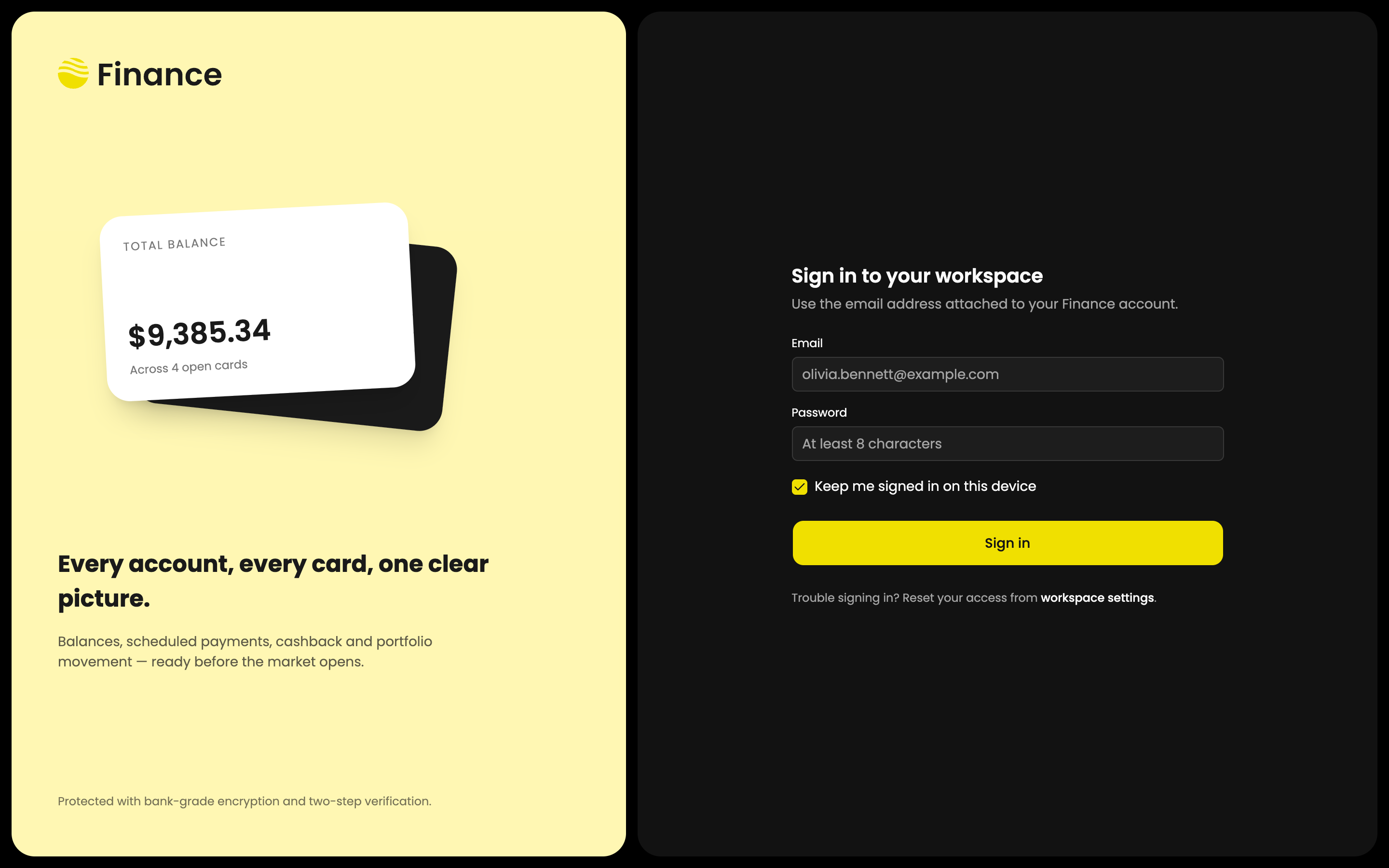 Finance Expert — Personal Banking Dashboard web app template preview 8