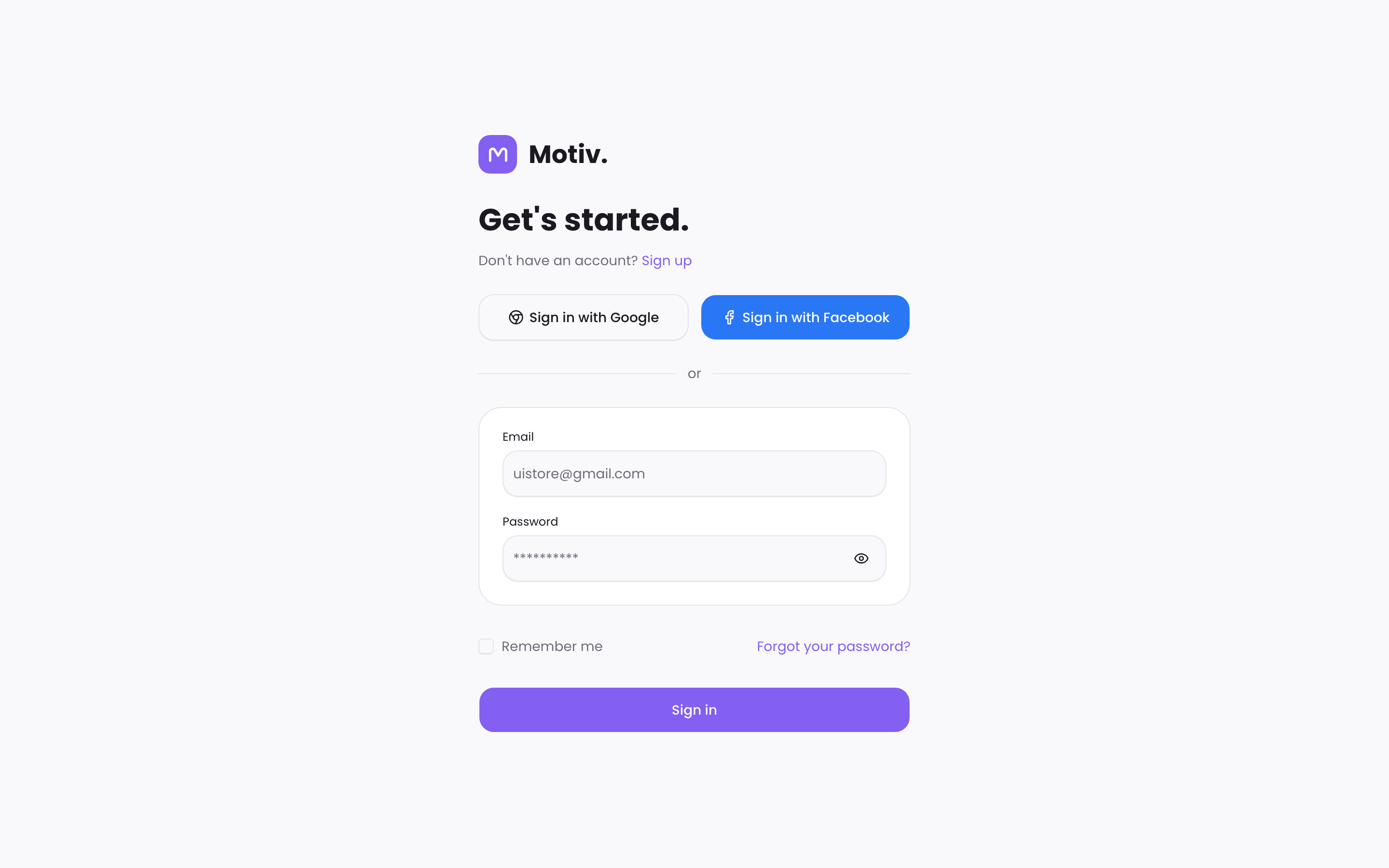 Motiv Fleet Dashboard web app template preview 4