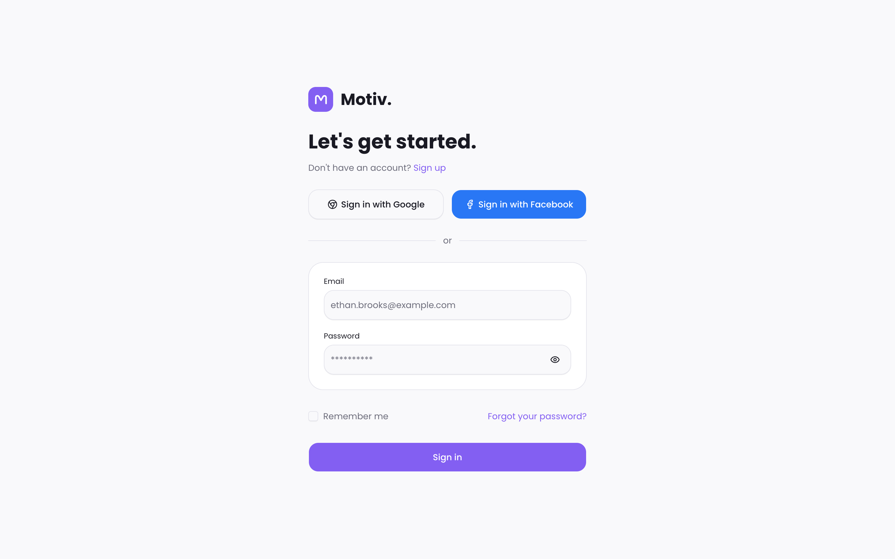 Motiv Fleet Dashboard web app template preview 4
