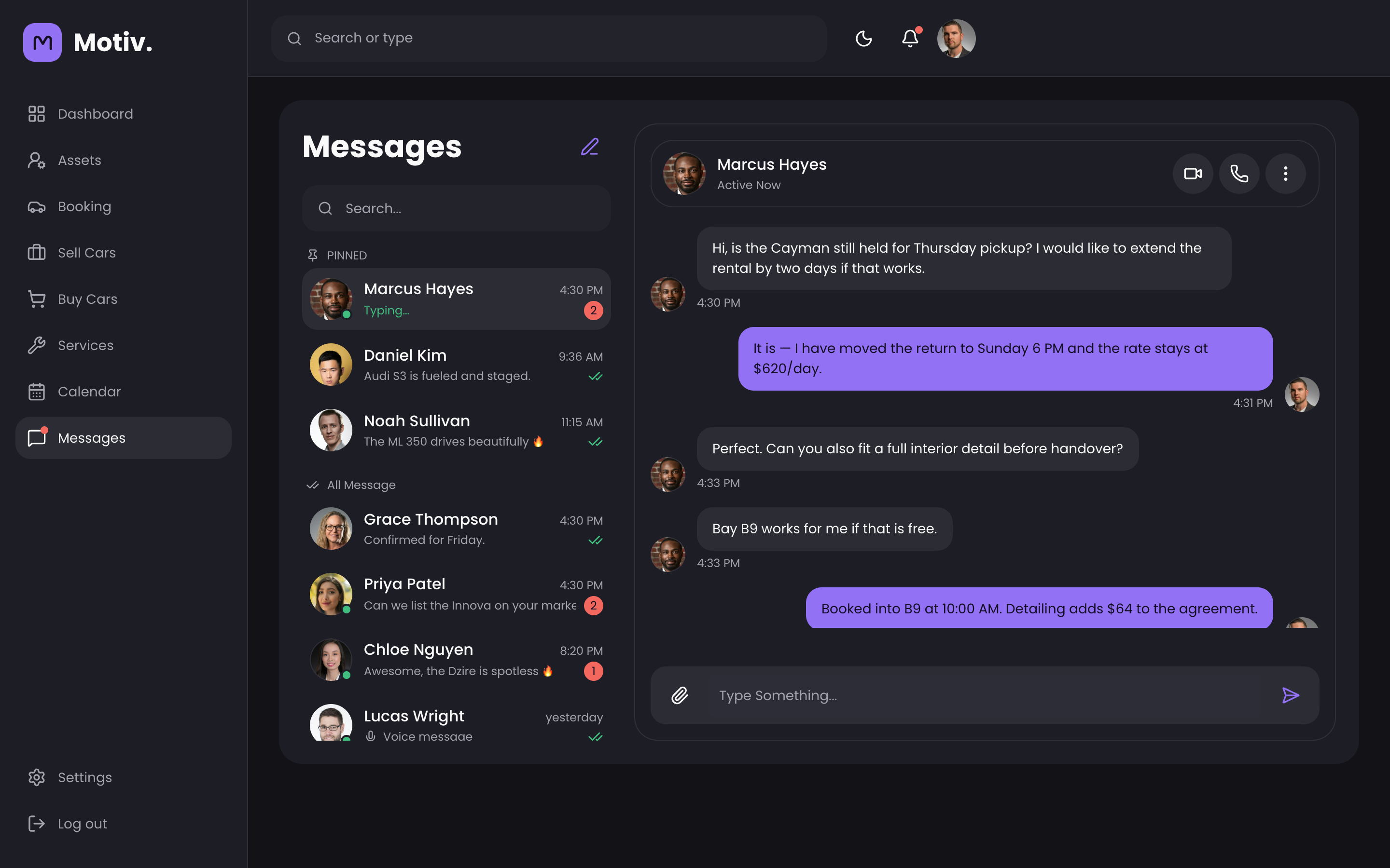 Motiv Fleet Dashboard web app template preview 7