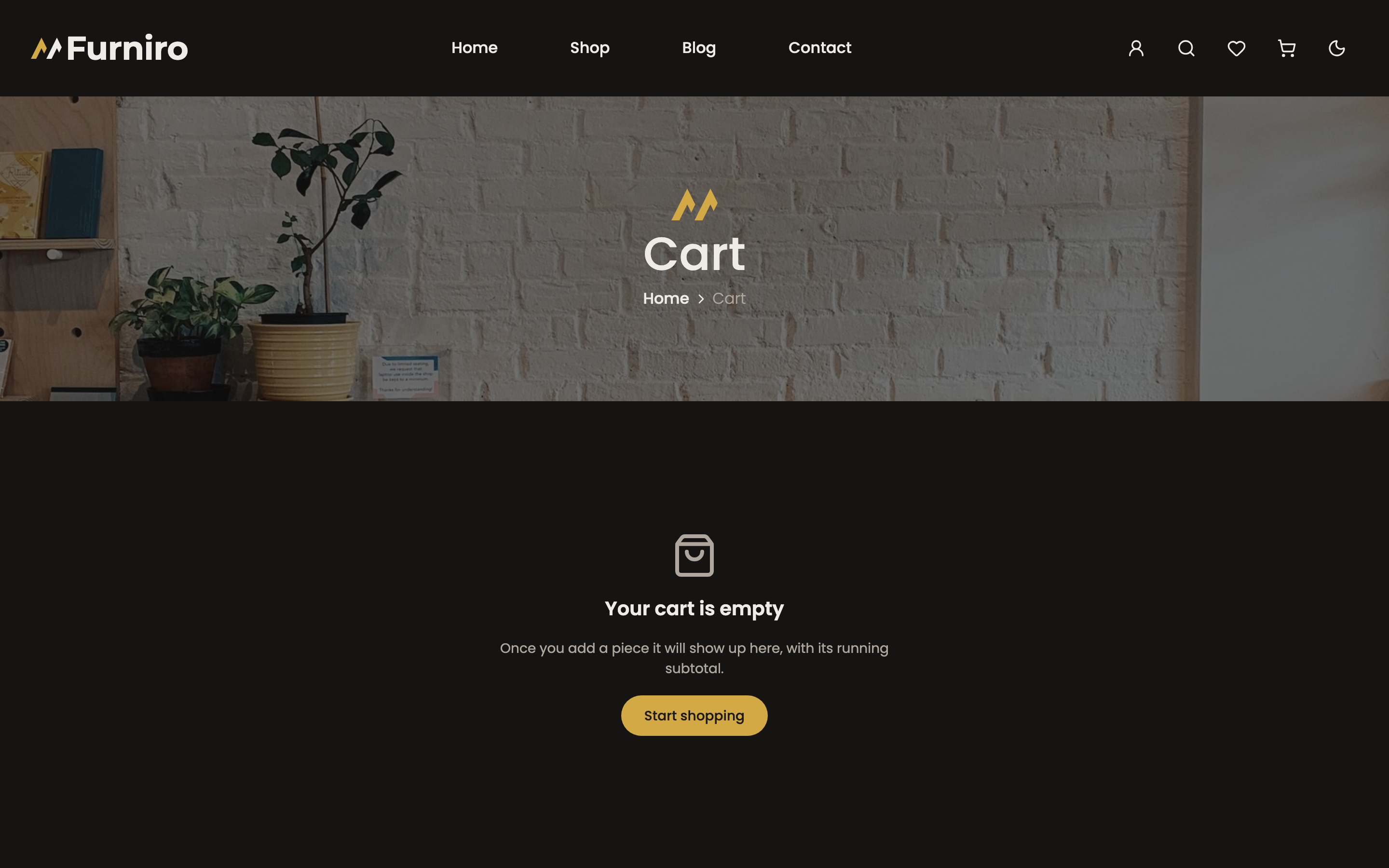 Furniro web app template preview 5