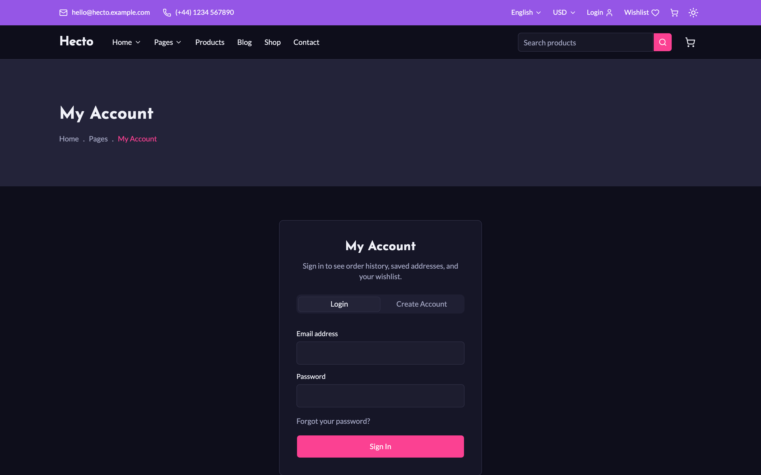 Hecto web app template preview 5