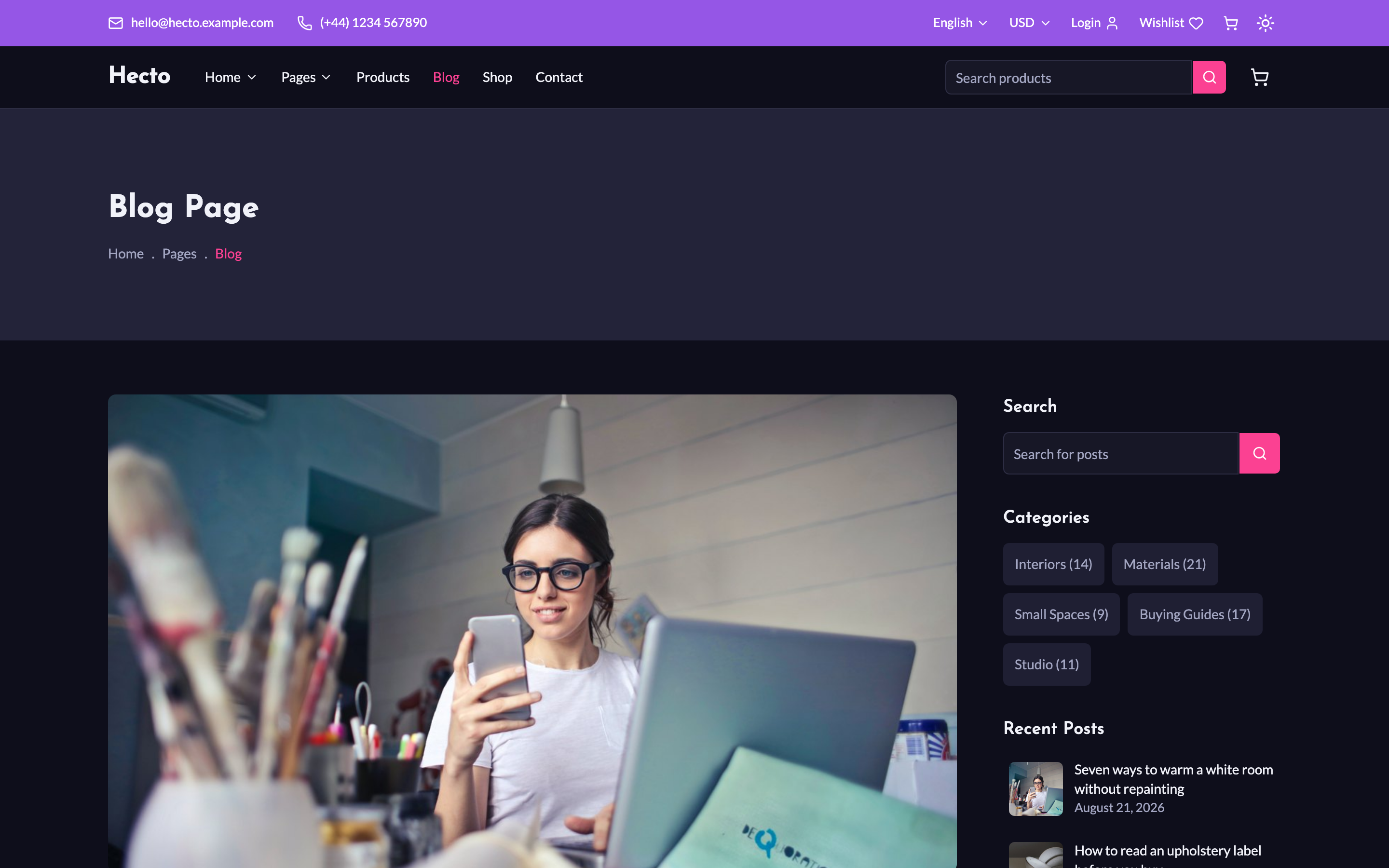 Hecto web app template preview 6