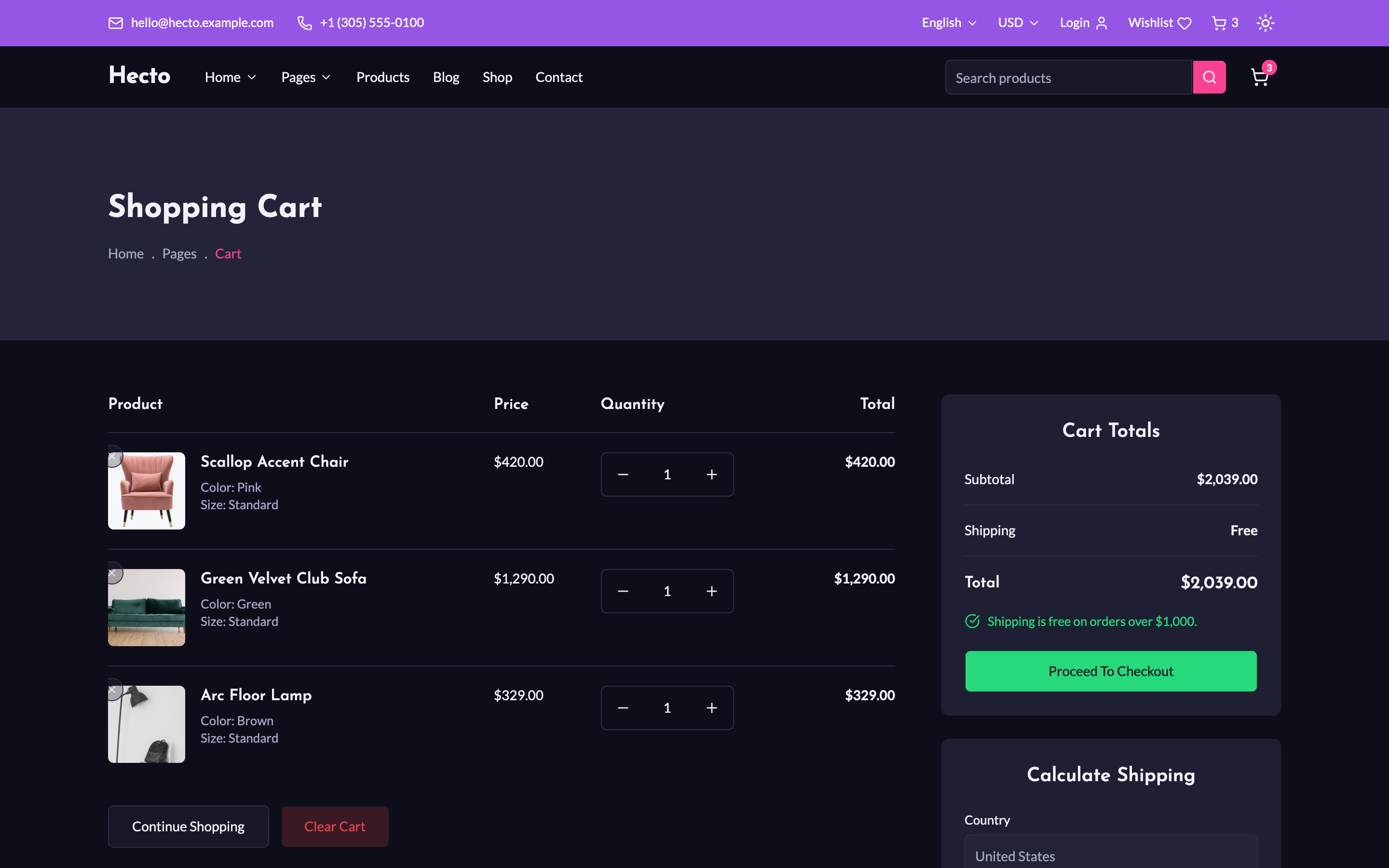 Hecto web app template preview 8