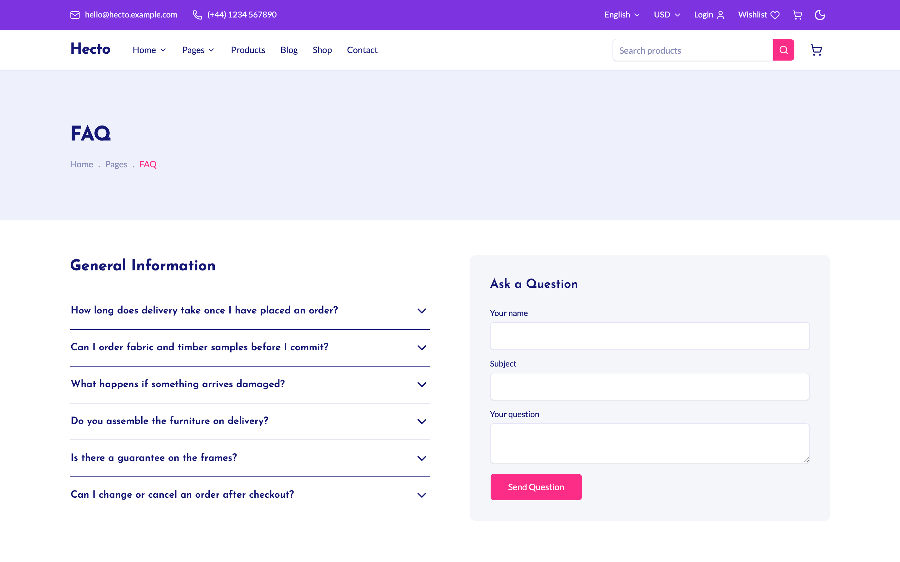 Hecto web app template preview 2