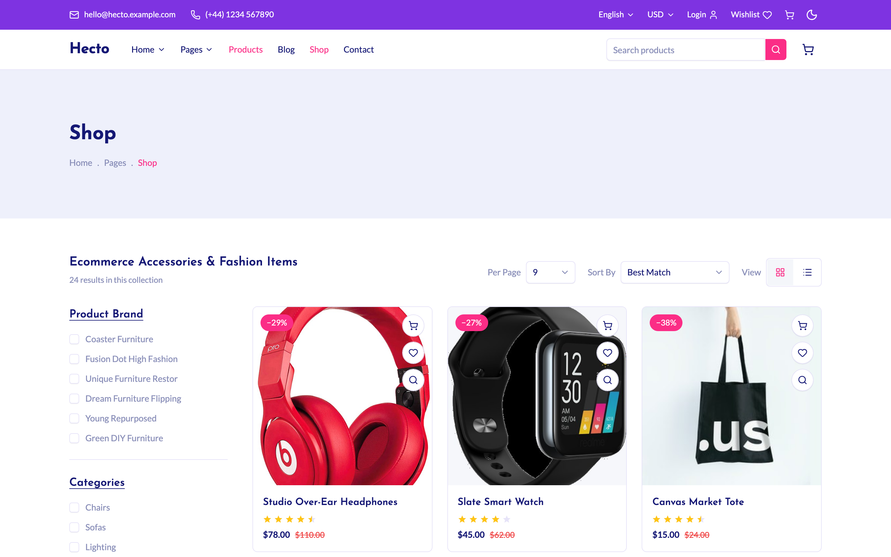 Hecto web app template preview 4