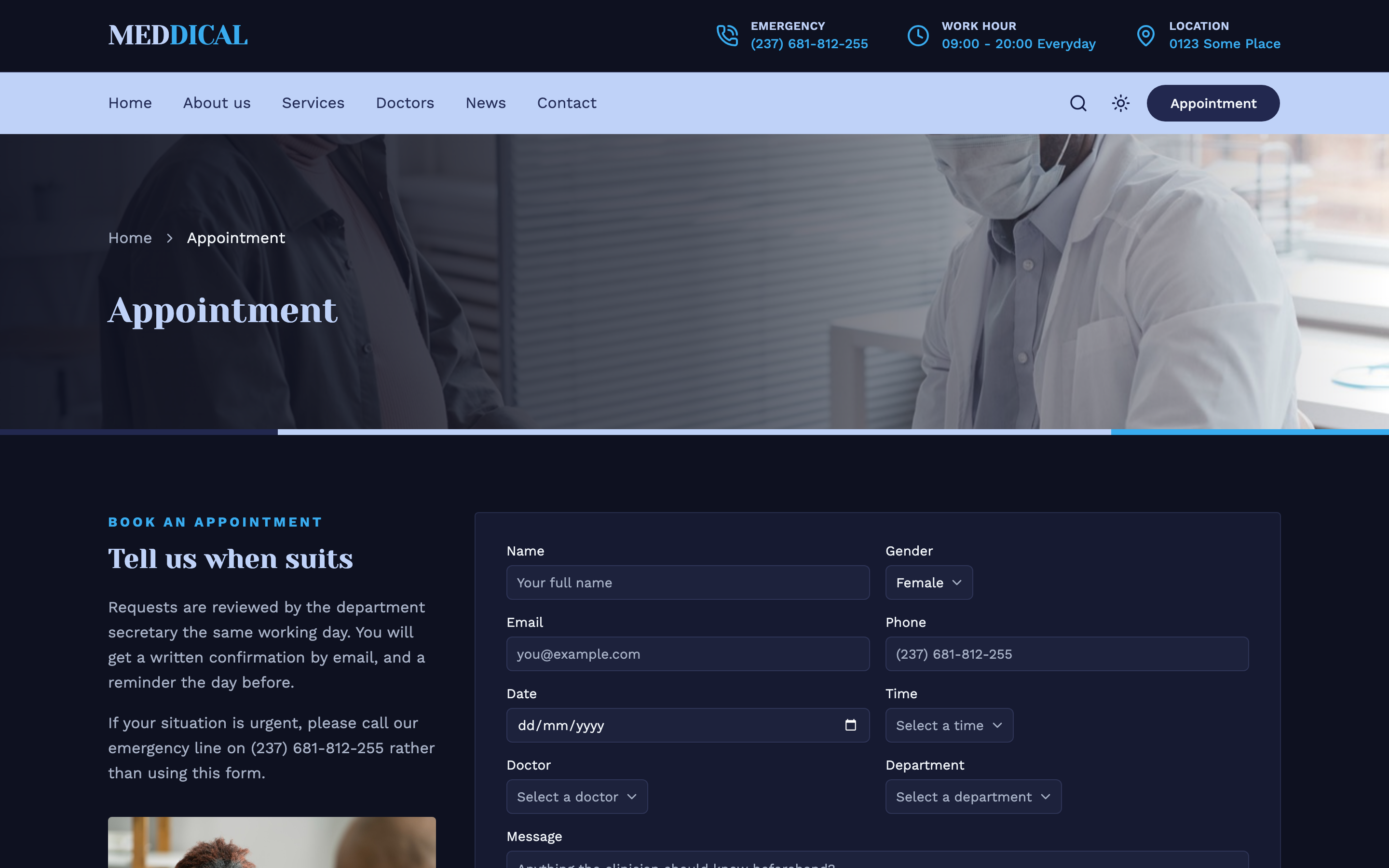 Meddical web app template preview 5