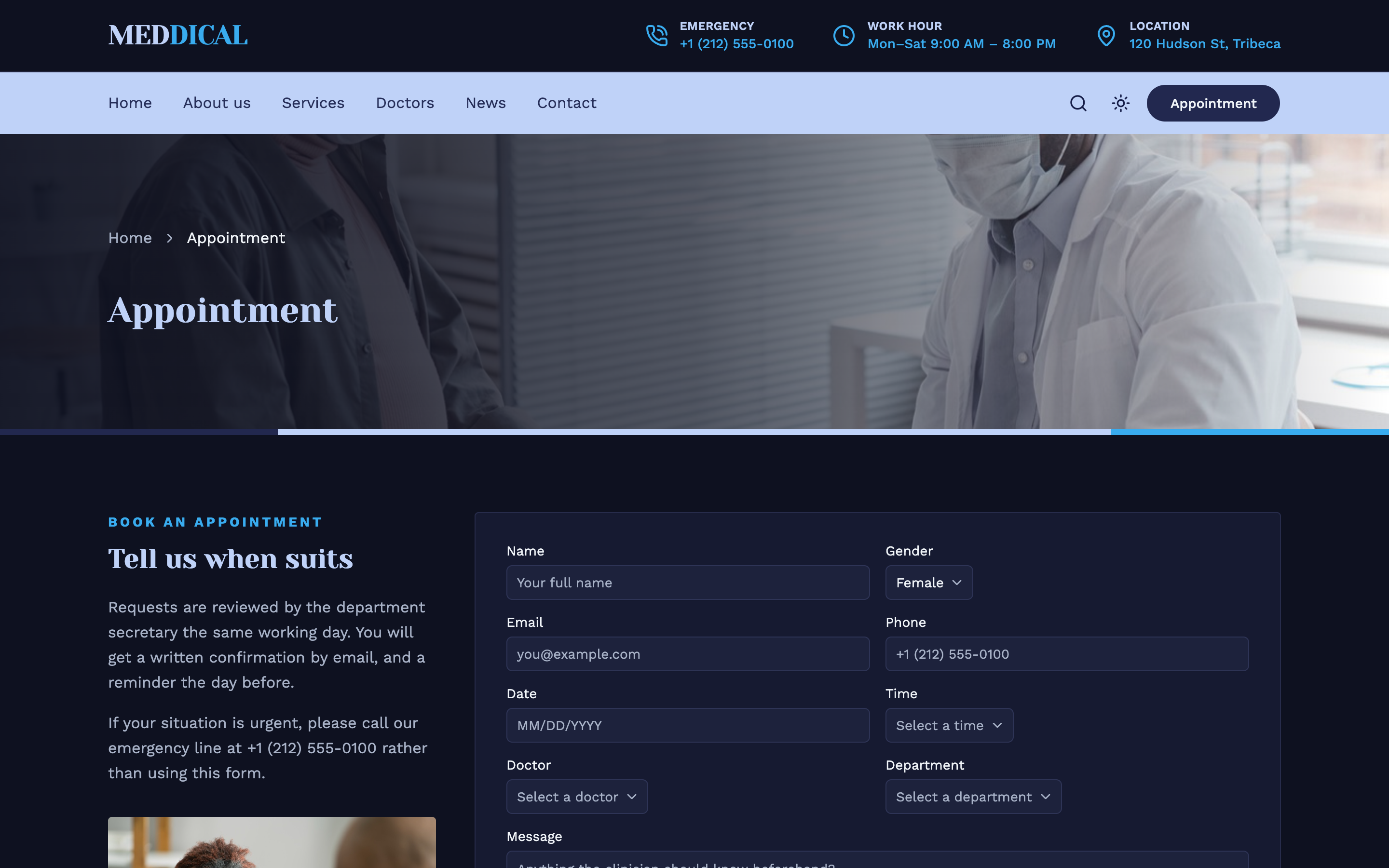 Meddical web app template preview 5