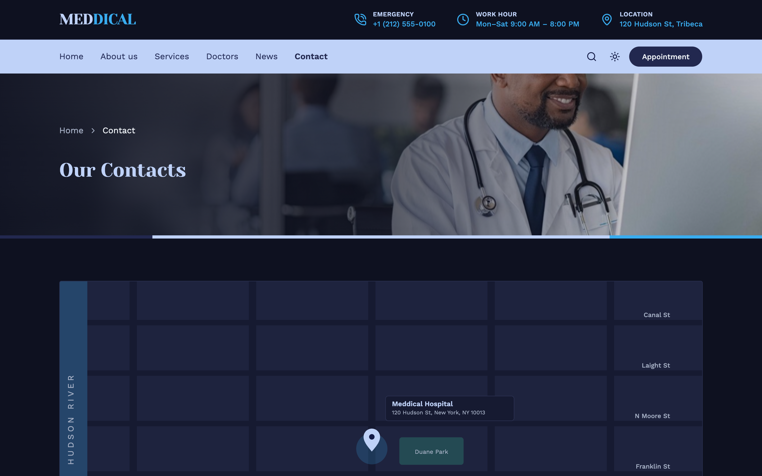 Meddical web app template preview 6