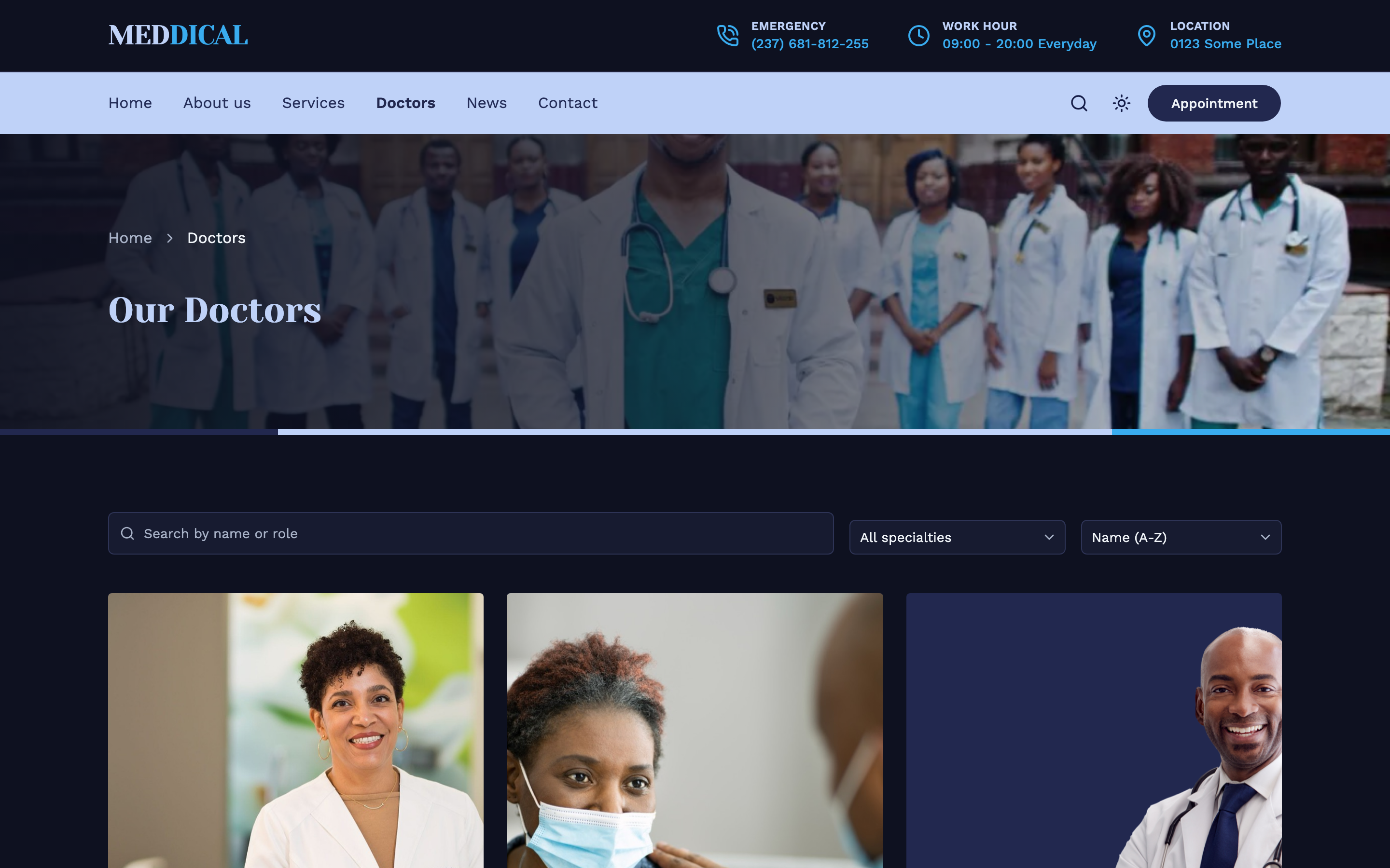Meddical web app template preview 7