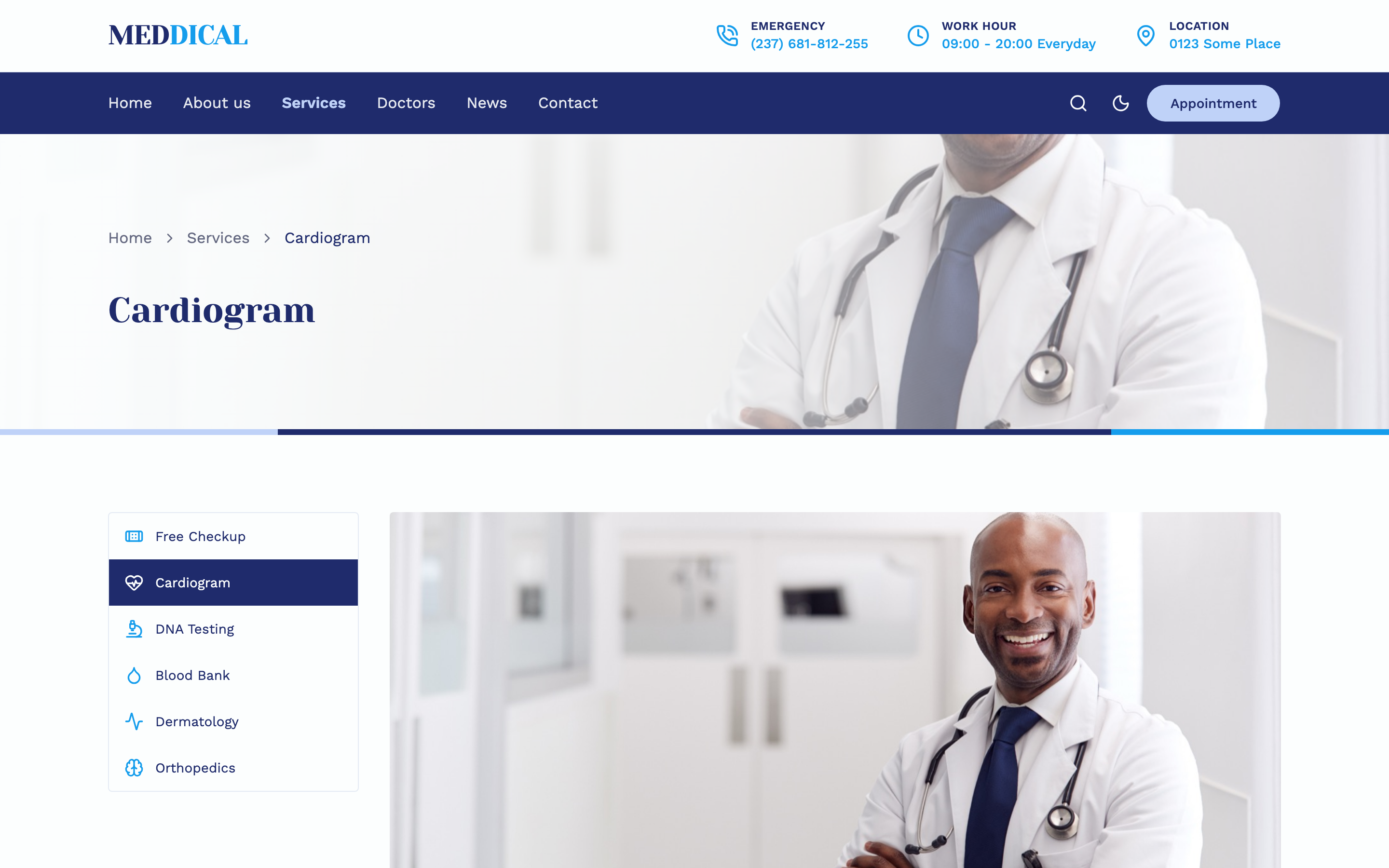 Meddical web app template preview 4