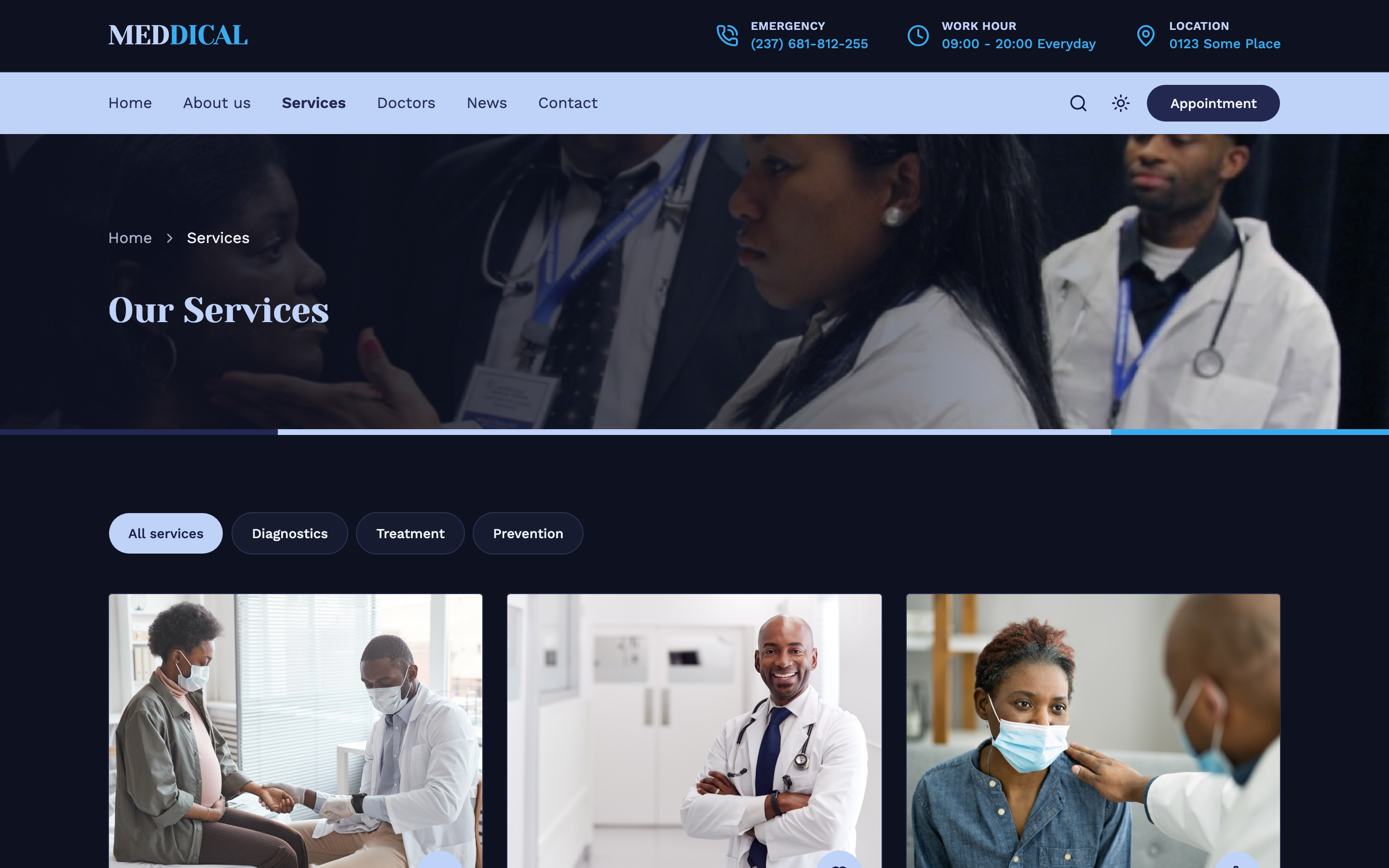 Meddical web app template preview 8