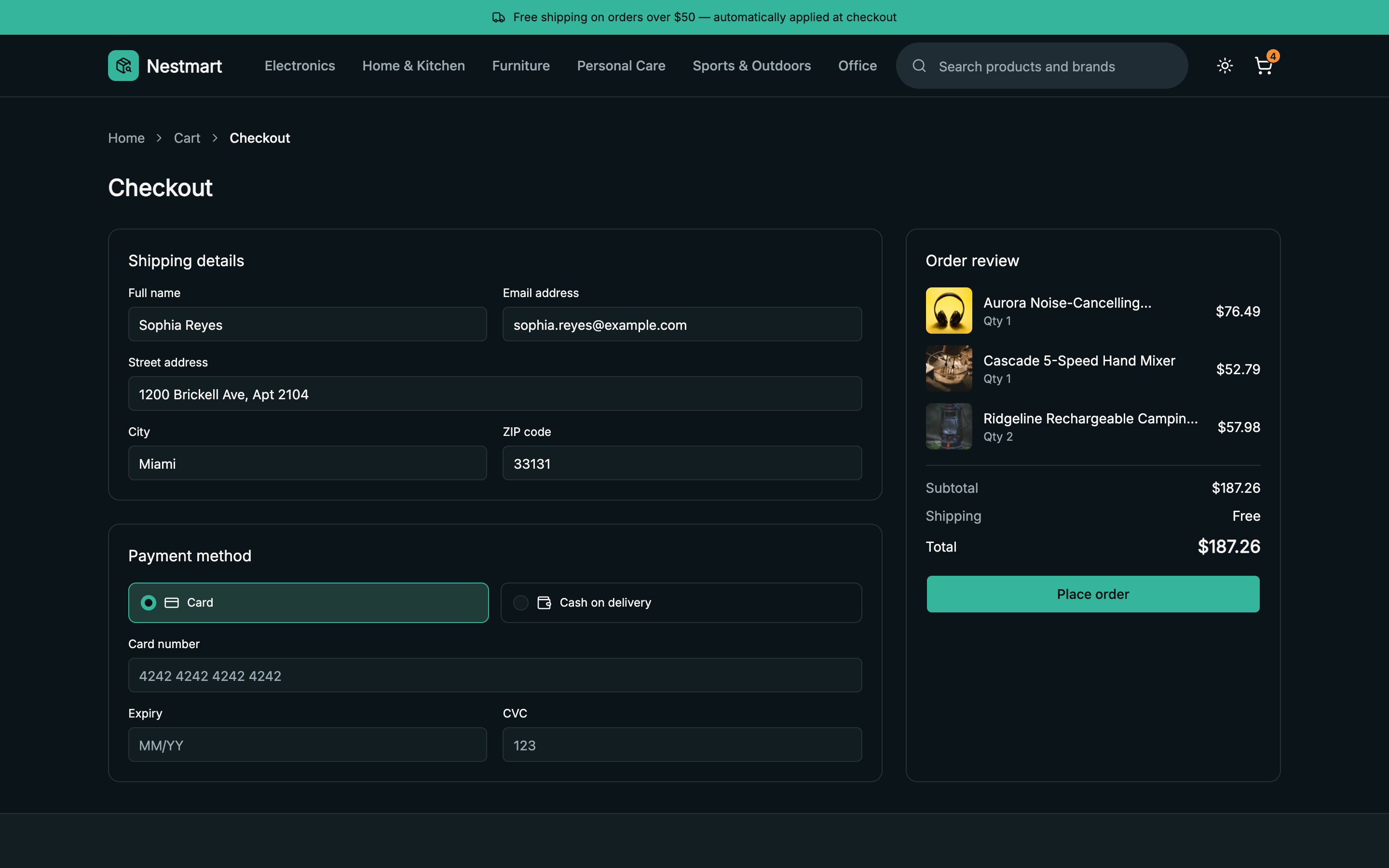 Nestmart web app template preview 4