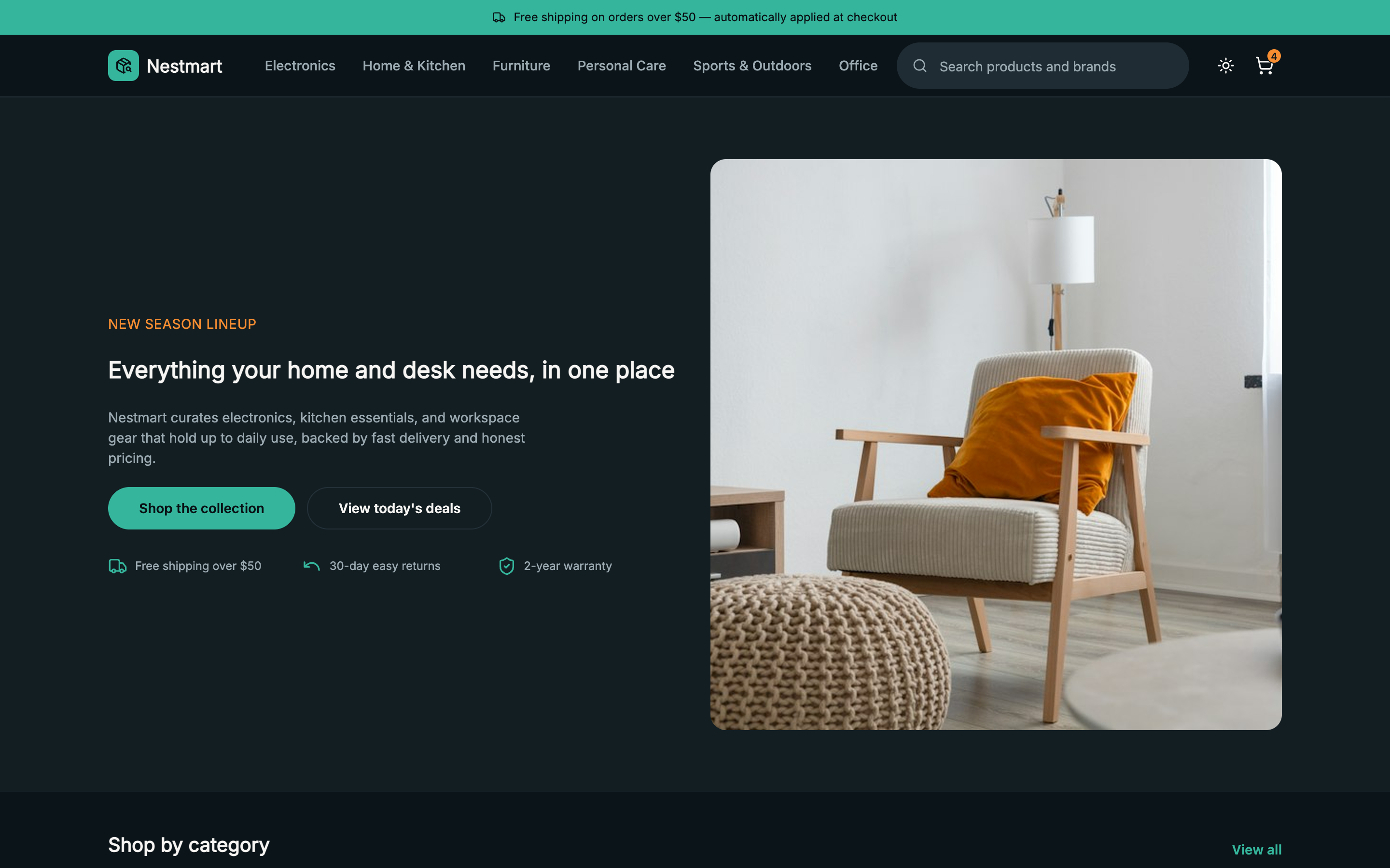Nestmart web app template preview 5