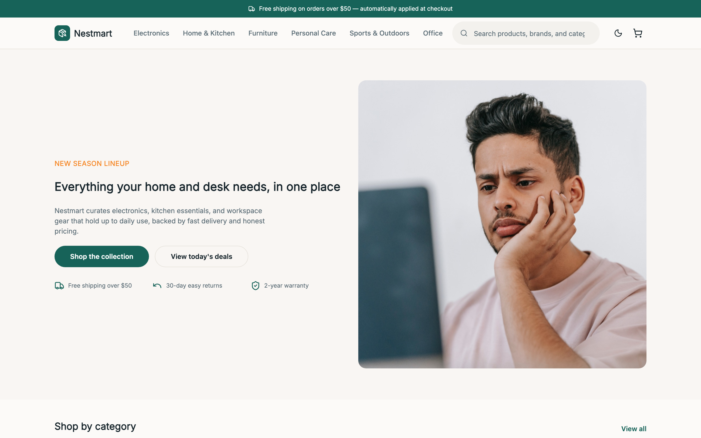 Nestmart web app template preview