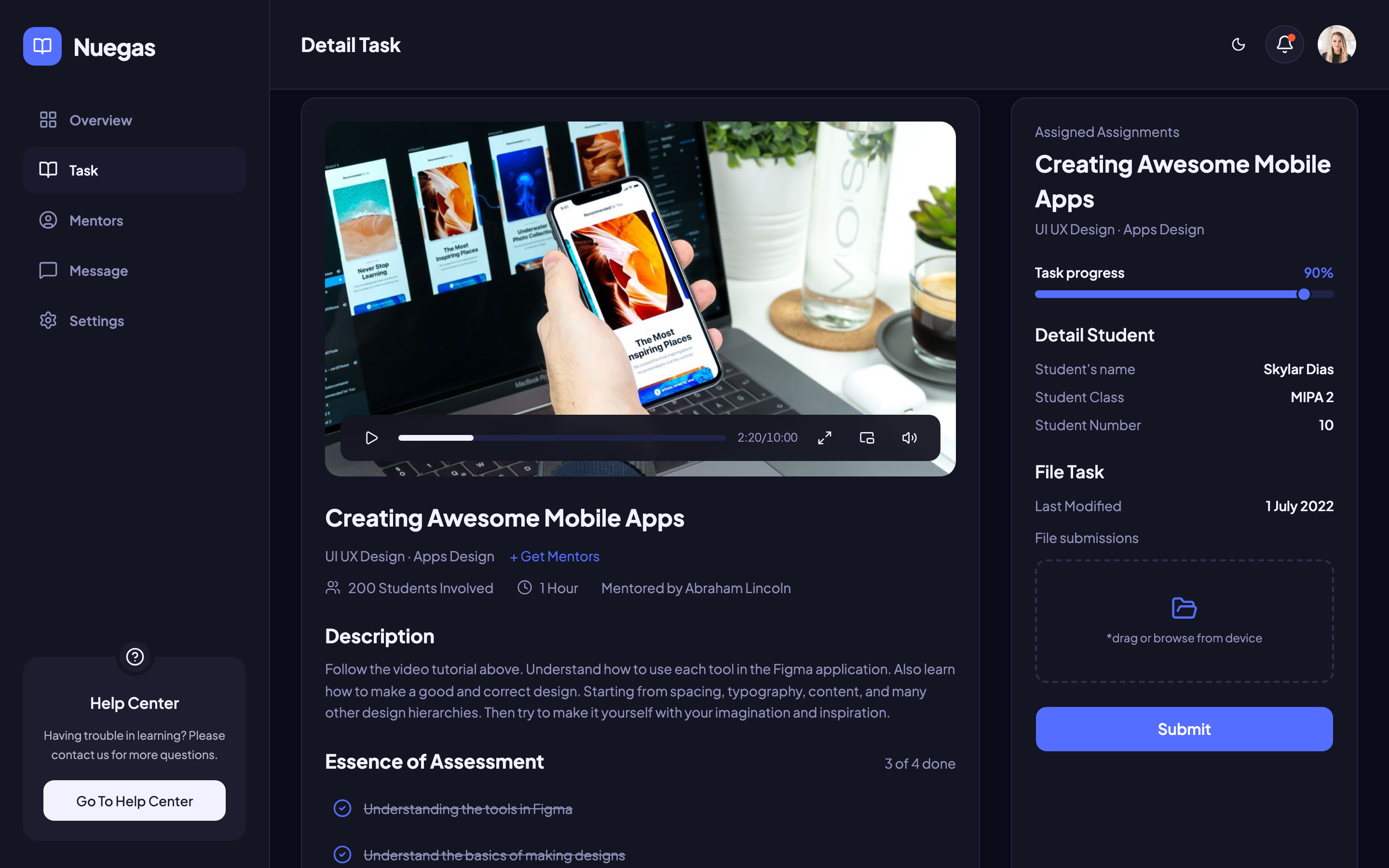 Nuegas web app template preview 7
