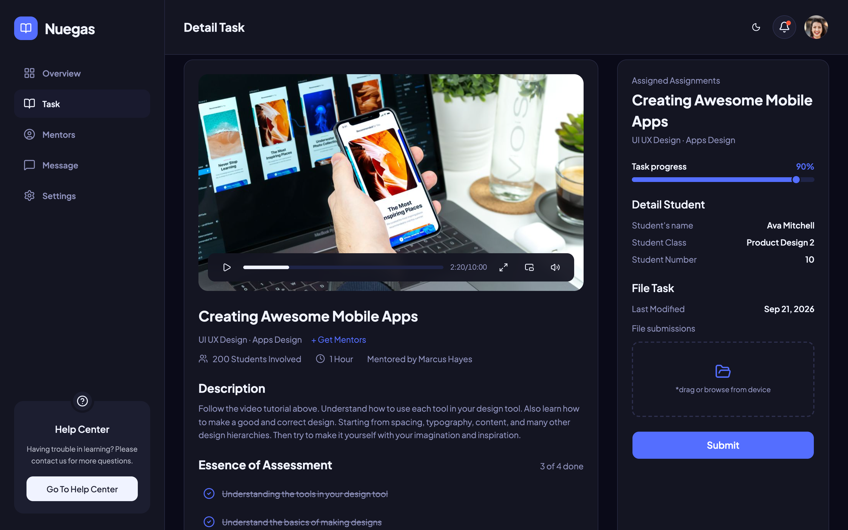 Nuegas web app template preview 7