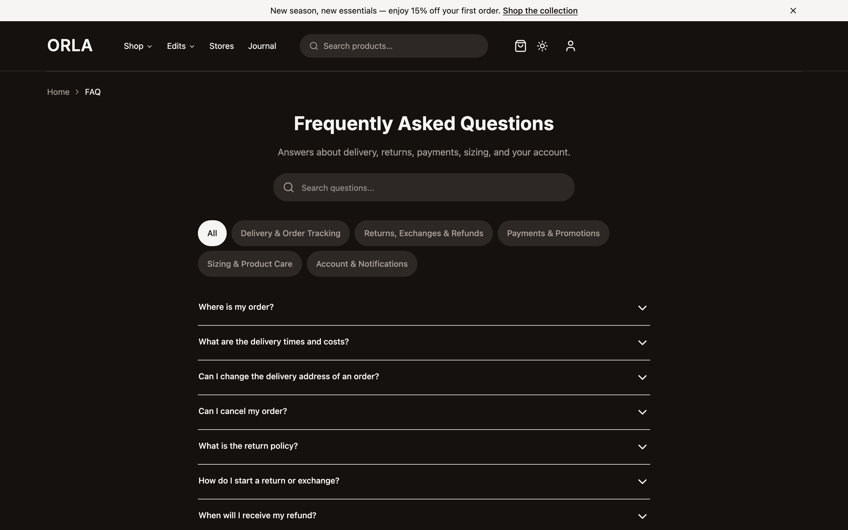 Orla web app template preview 7
