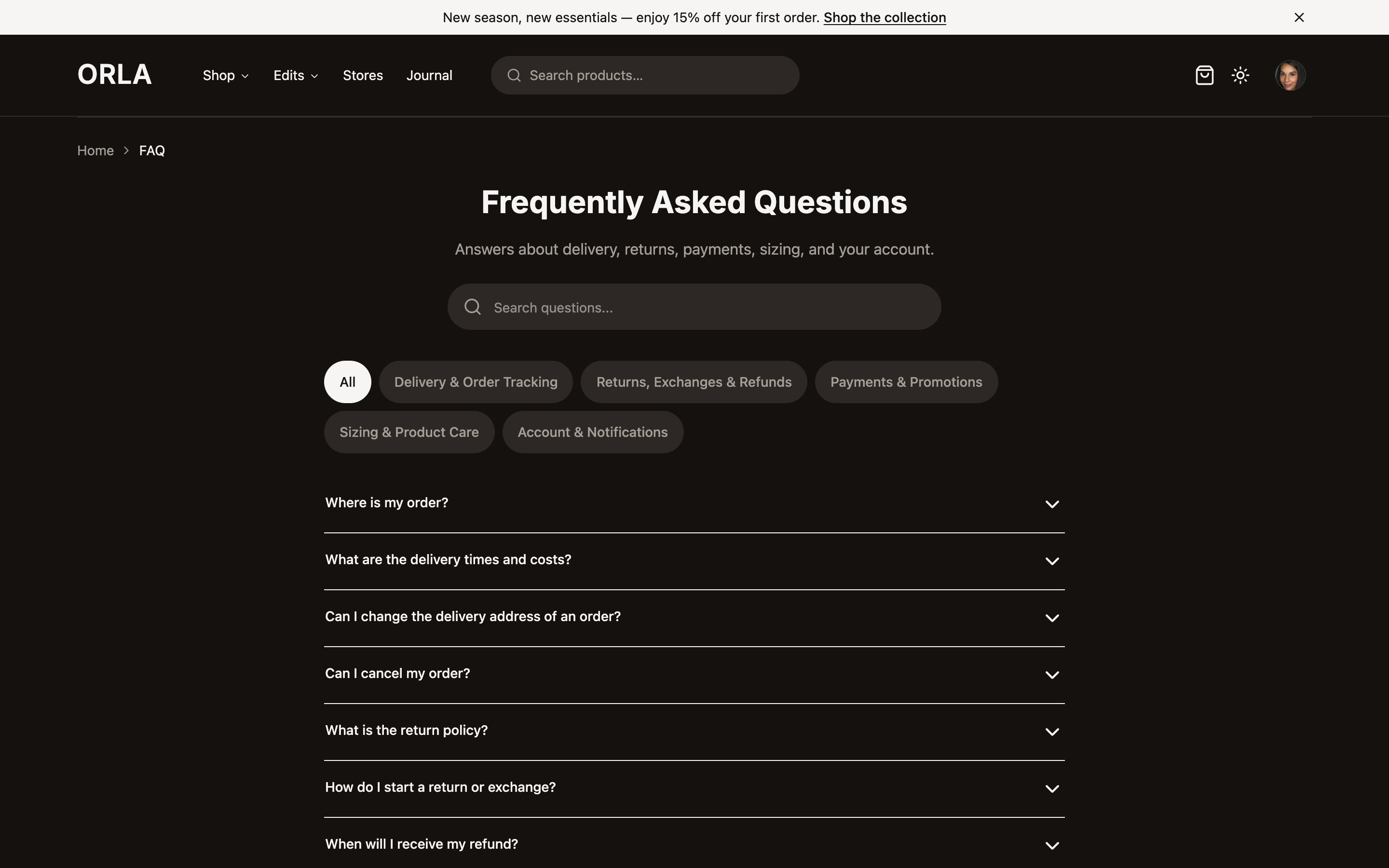 Orla web app template preview 7
