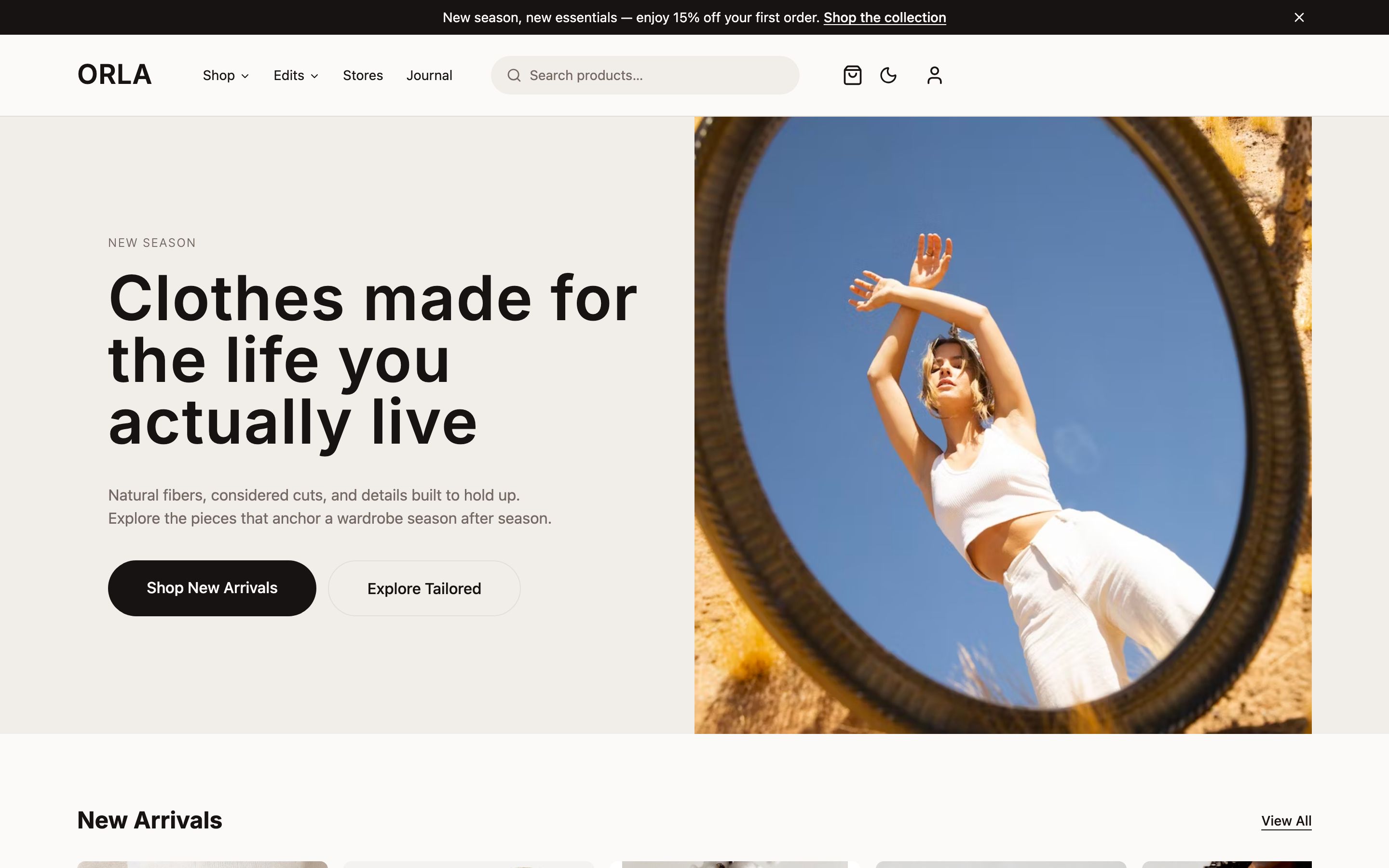 Orla web app template preview
