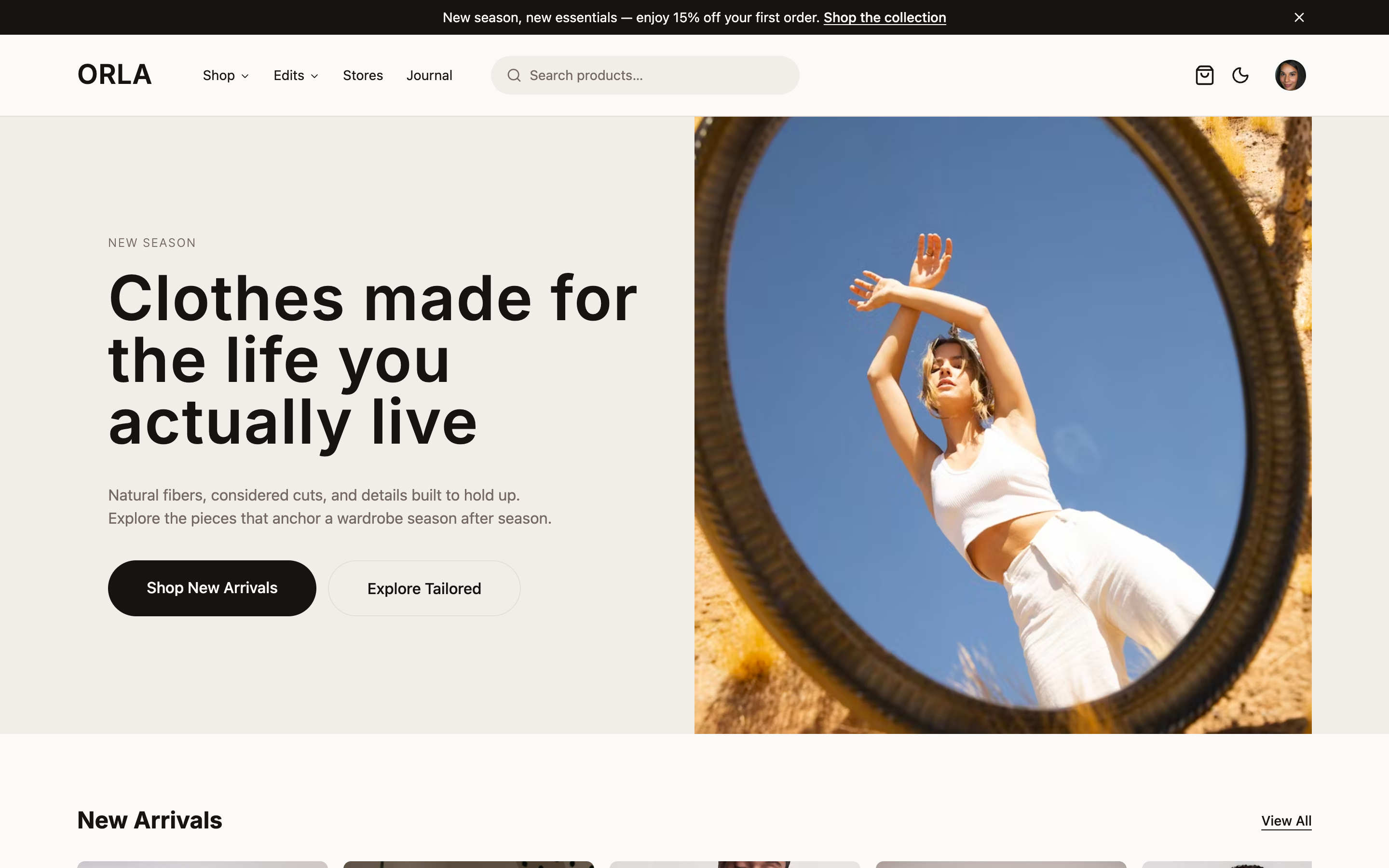 Orla web app template preview