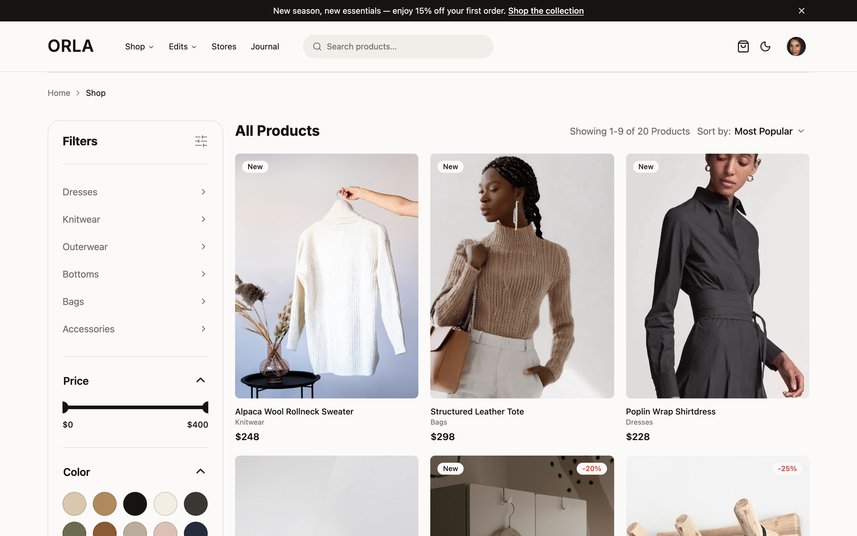 Orla web app template preview 3