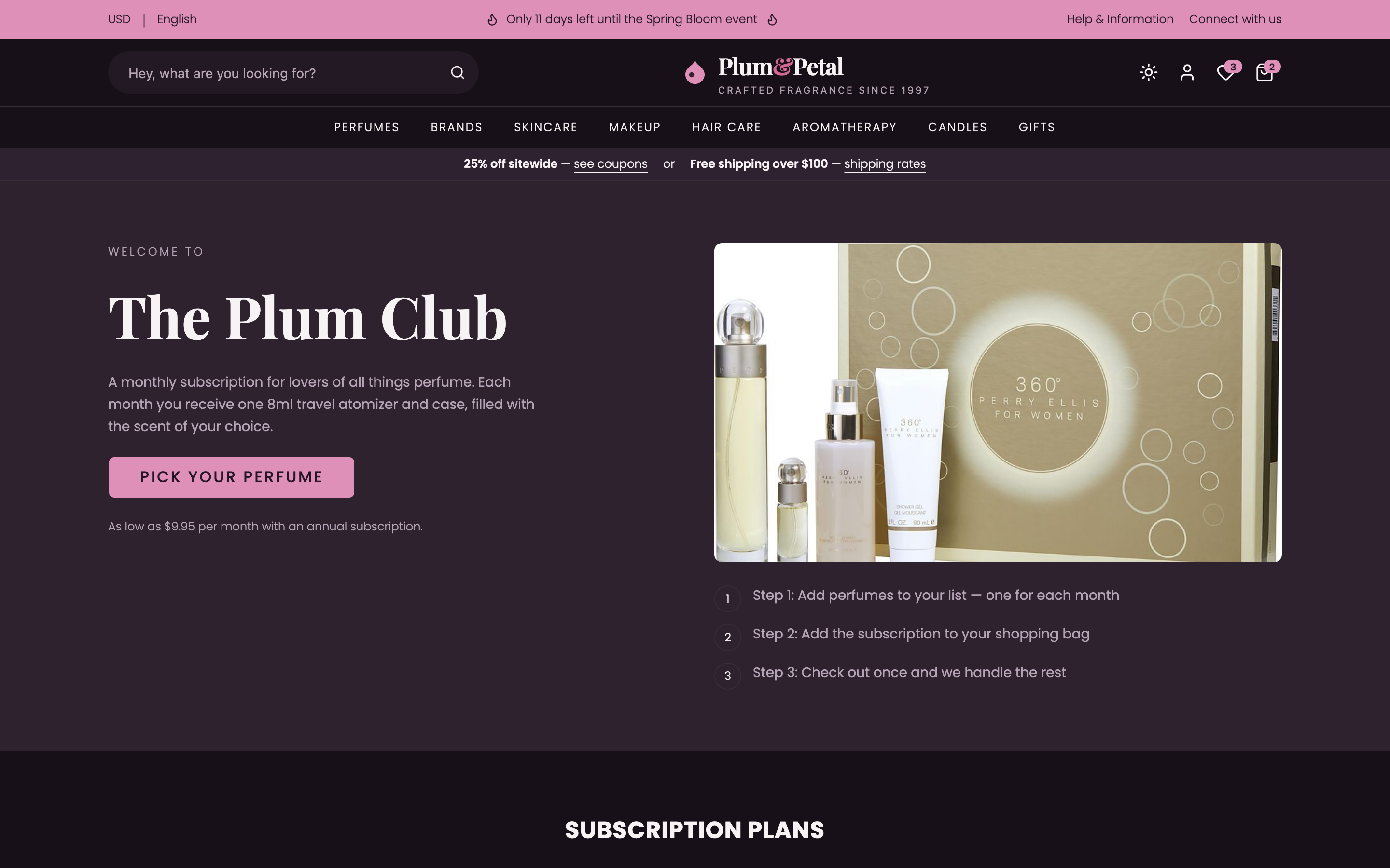 Plum & Petal Fragrance Store web app template preview 8