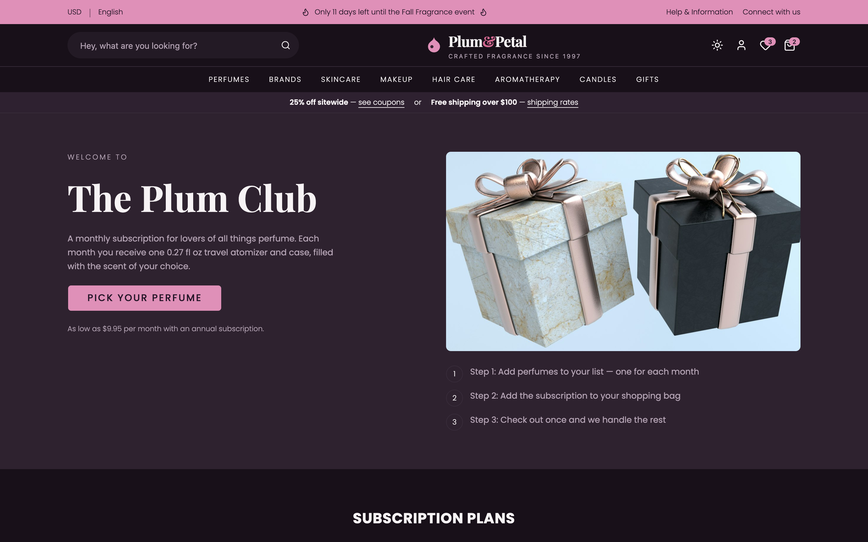 Plum & Petal Fragrance Store web app template preview 8
