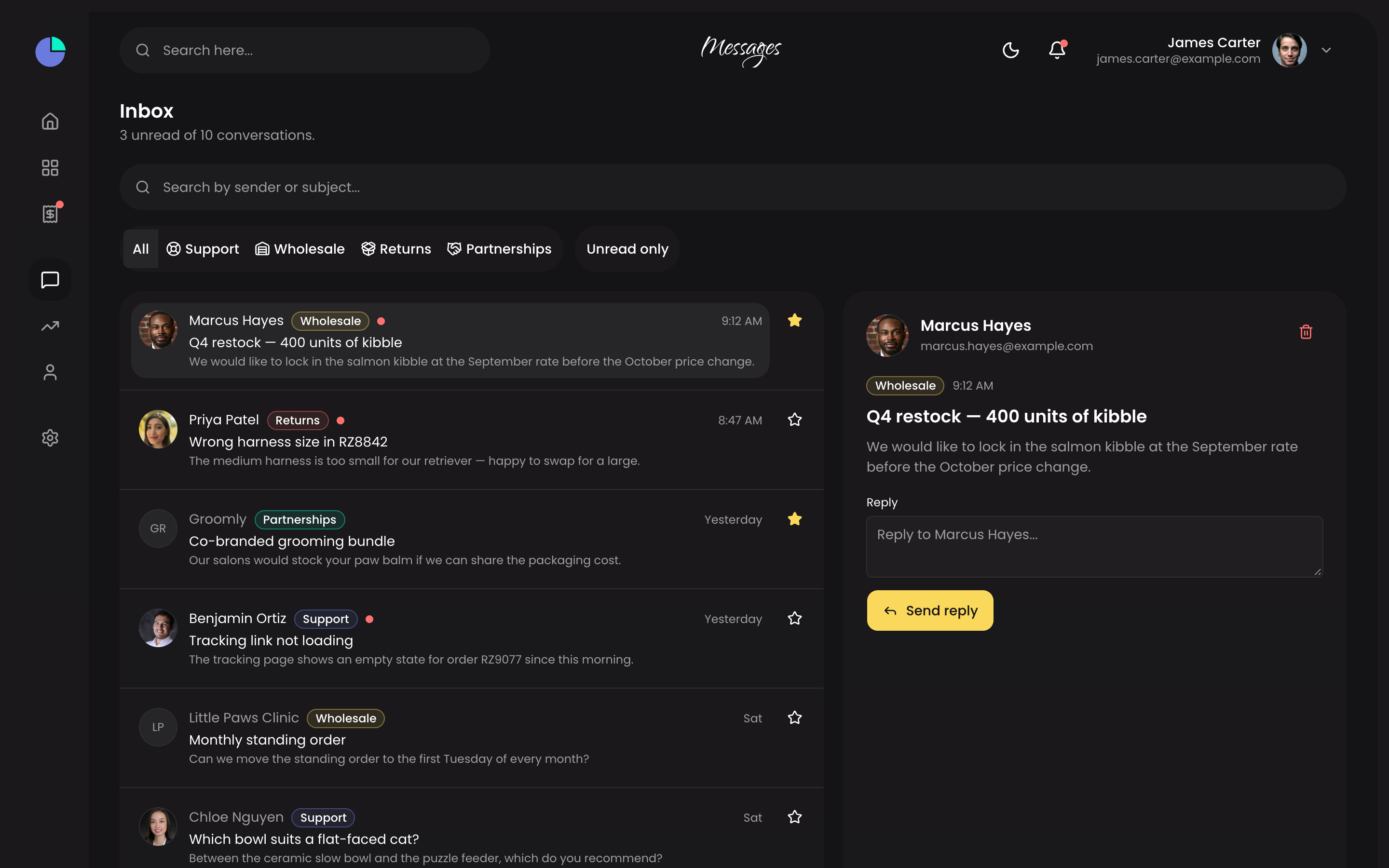 Sales web app template preview 6