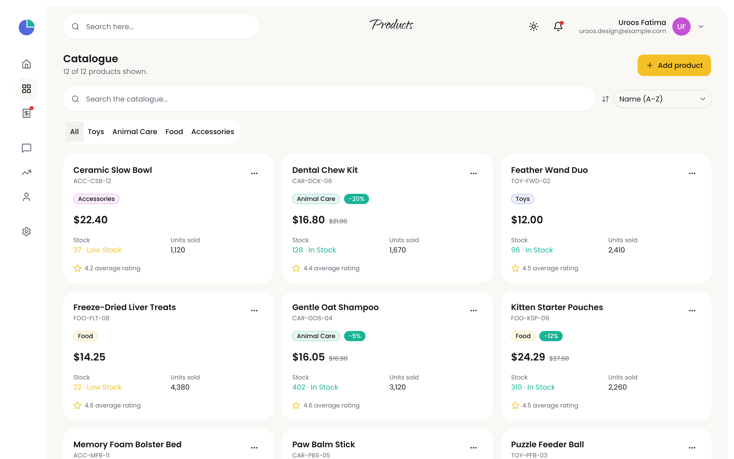 Sales web app template preview 3