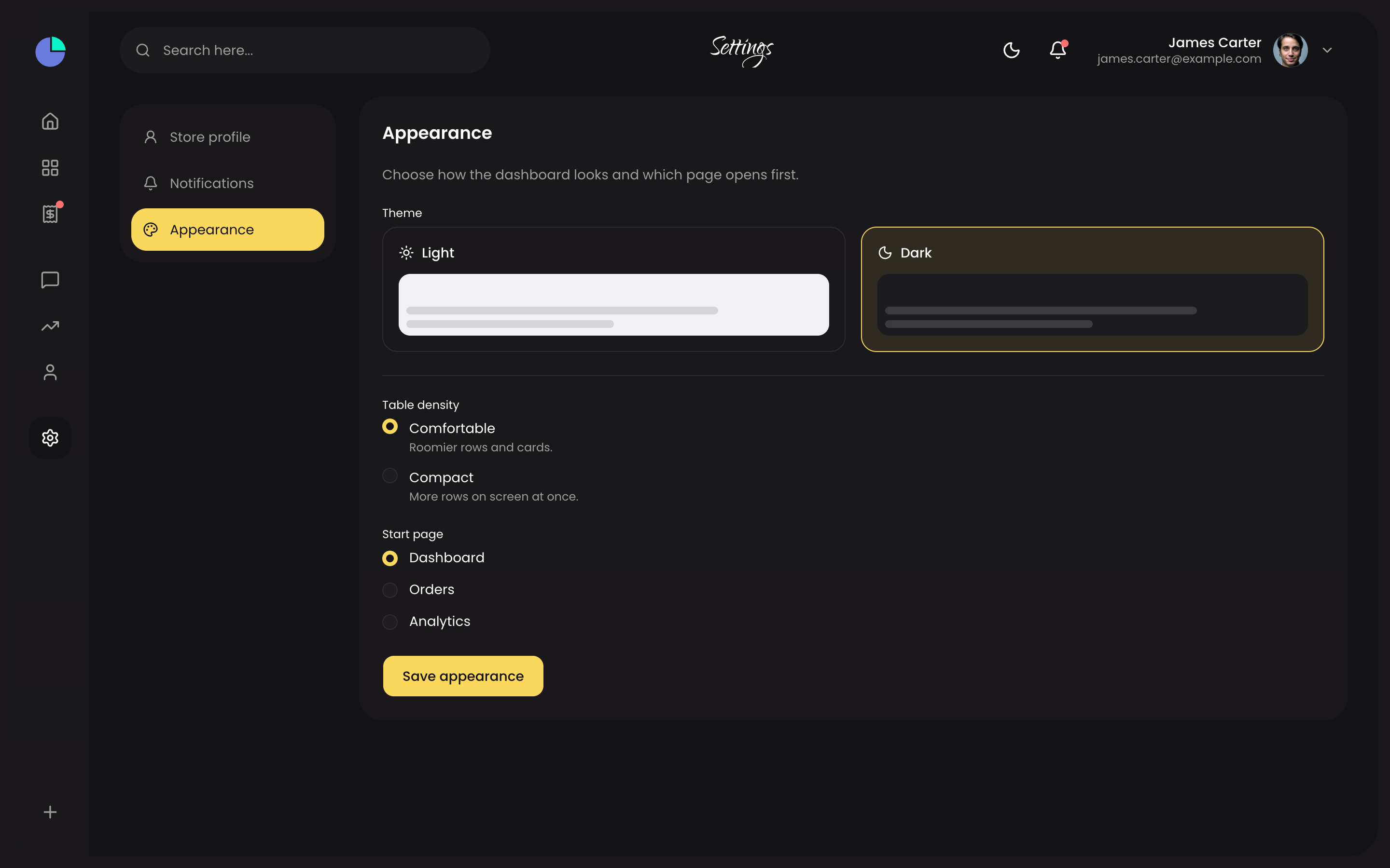 Sales web app template preview 7