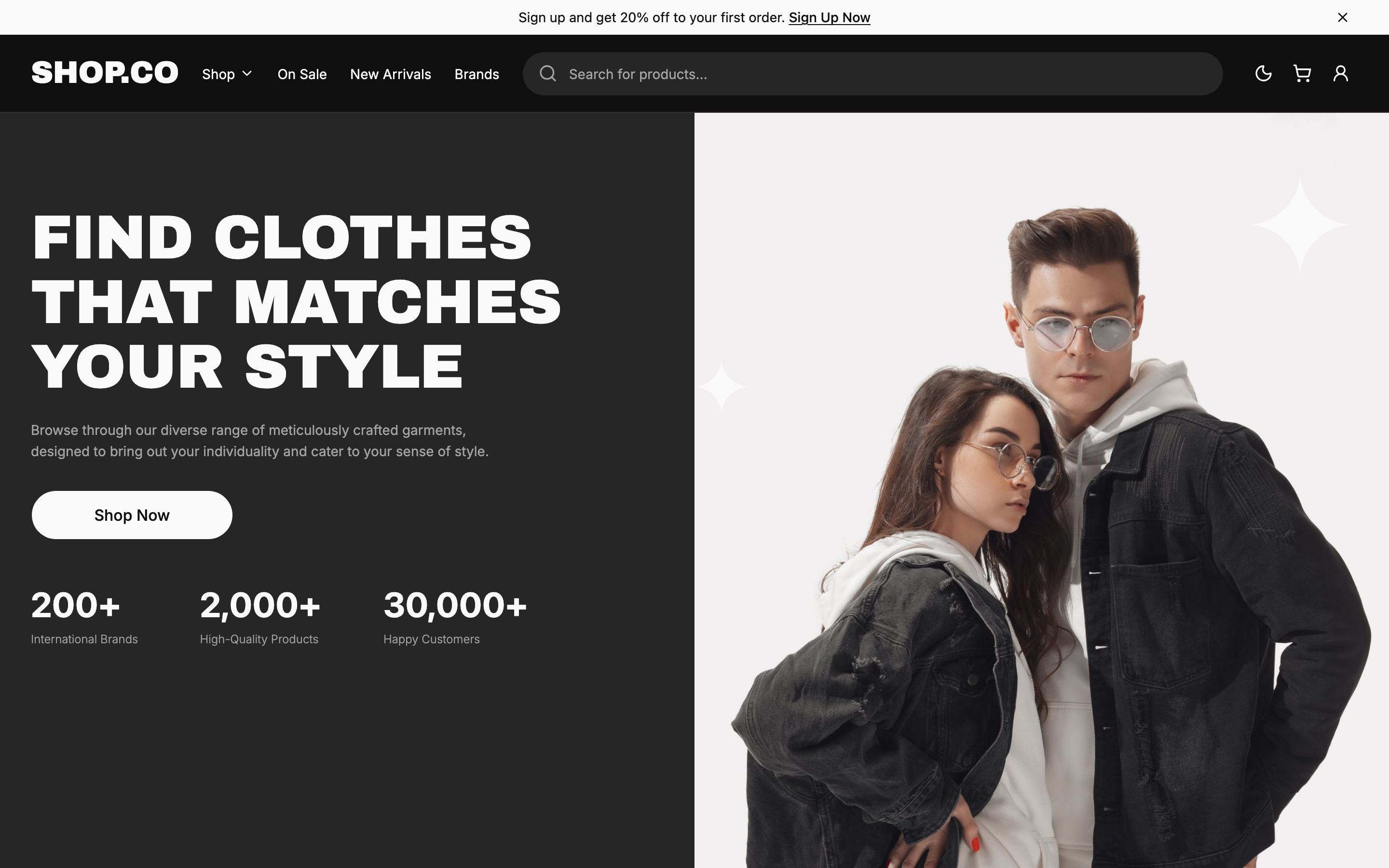 SHOP.CO web app template preview 4