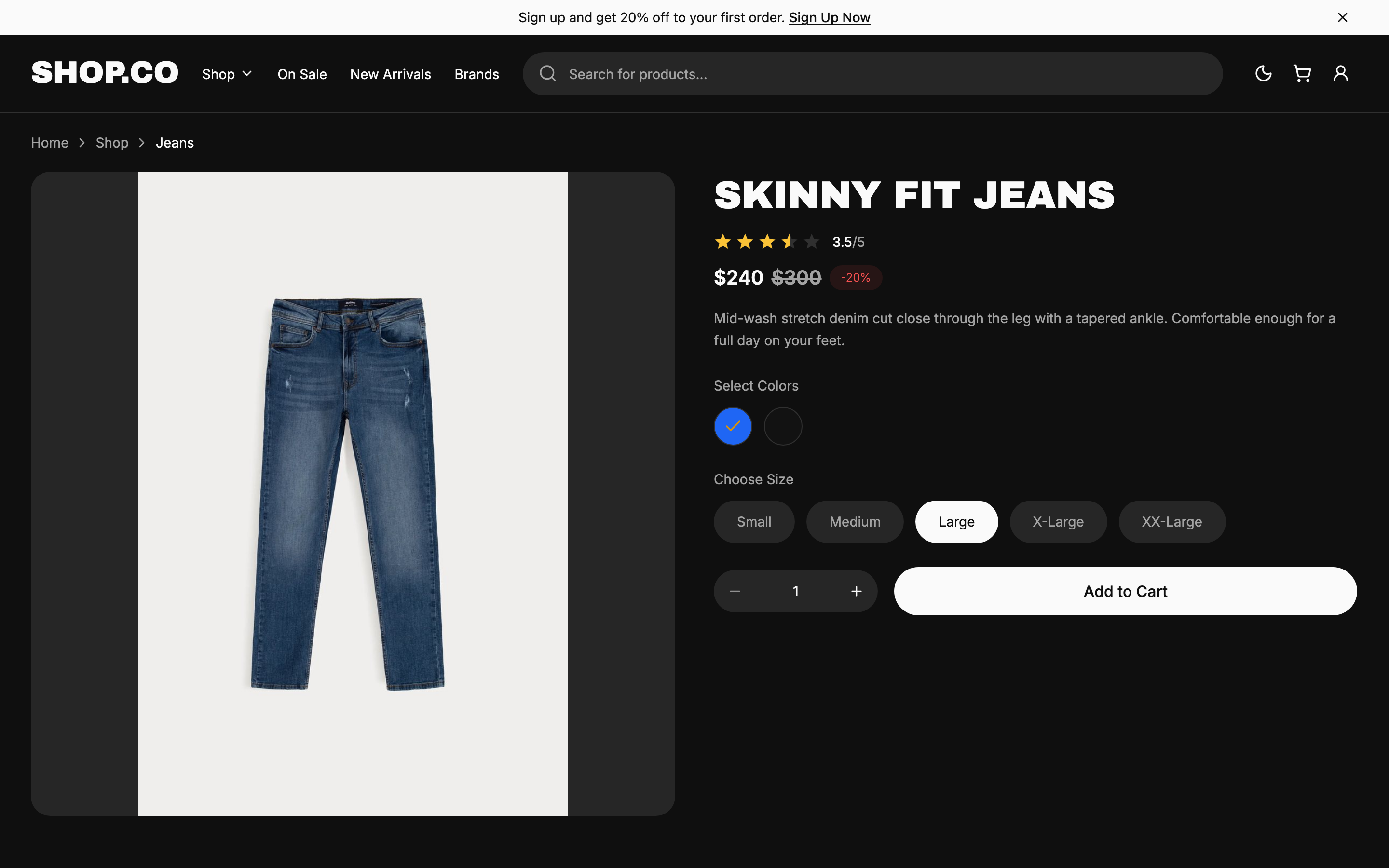 SHOP.CO web app template preview 6