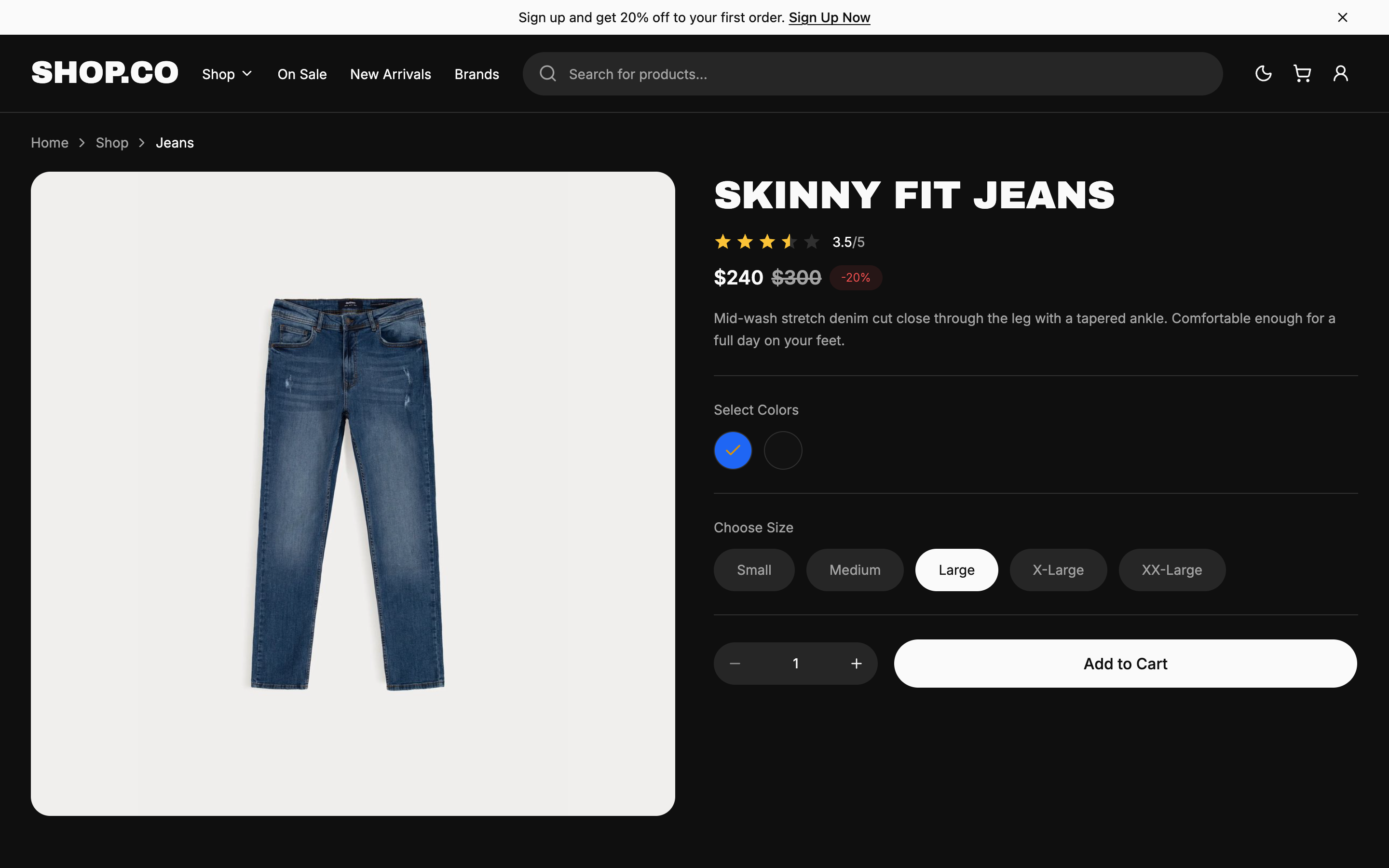 SHOP.CO web app template preview 6