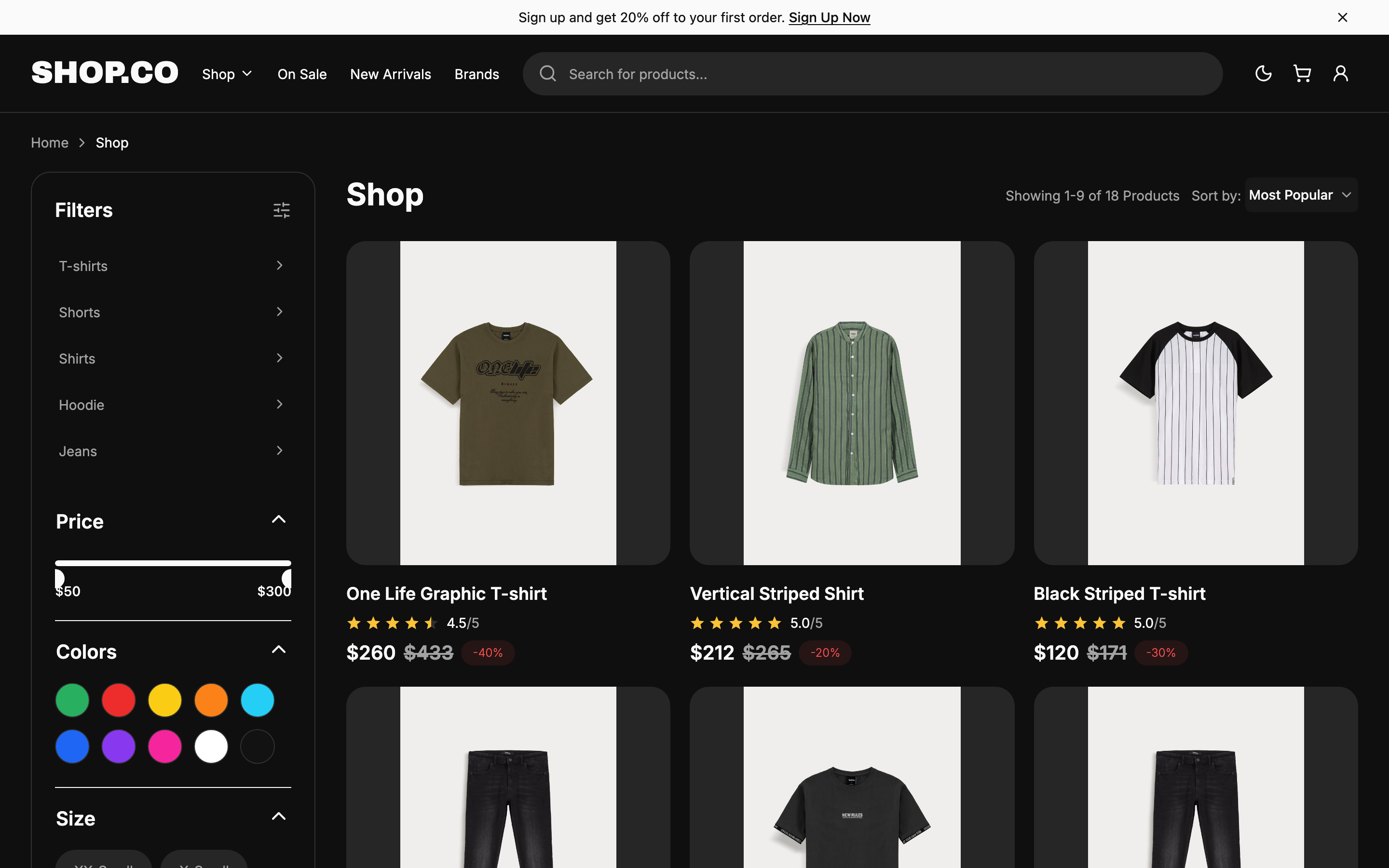 SHOP.CO web app template preview 7