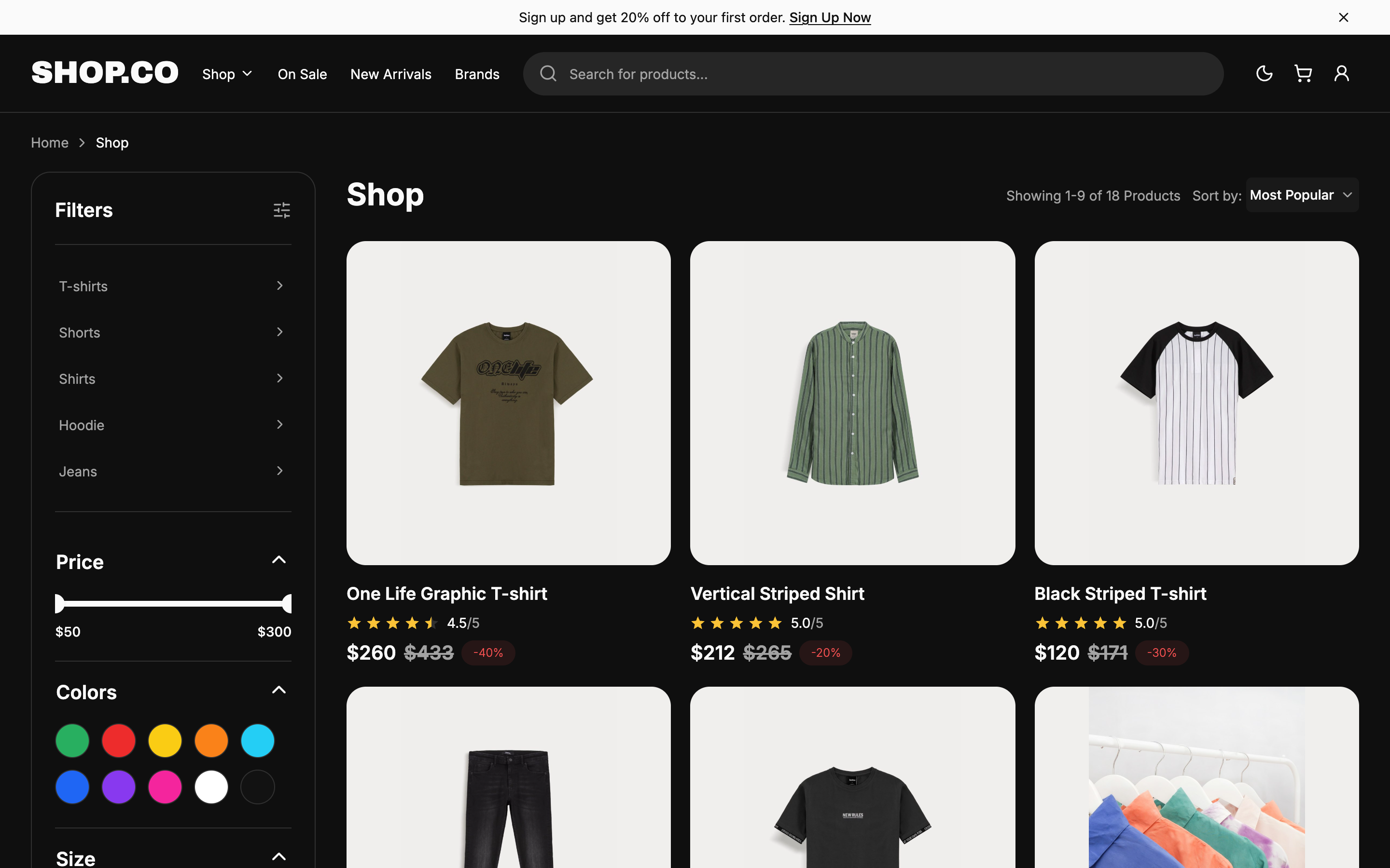 SHOP.CO web app template preview 7