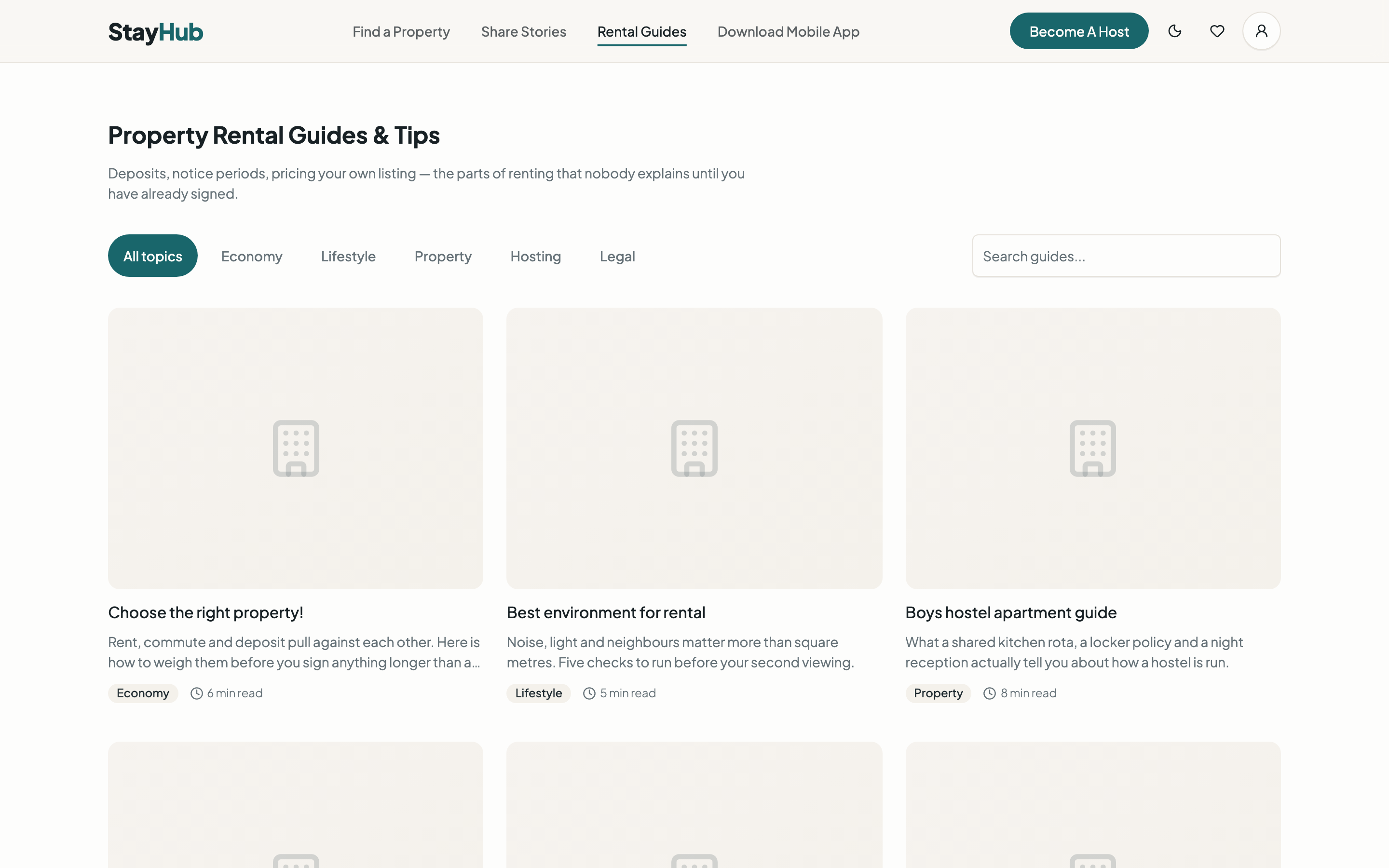 StayHub web app template preview 2