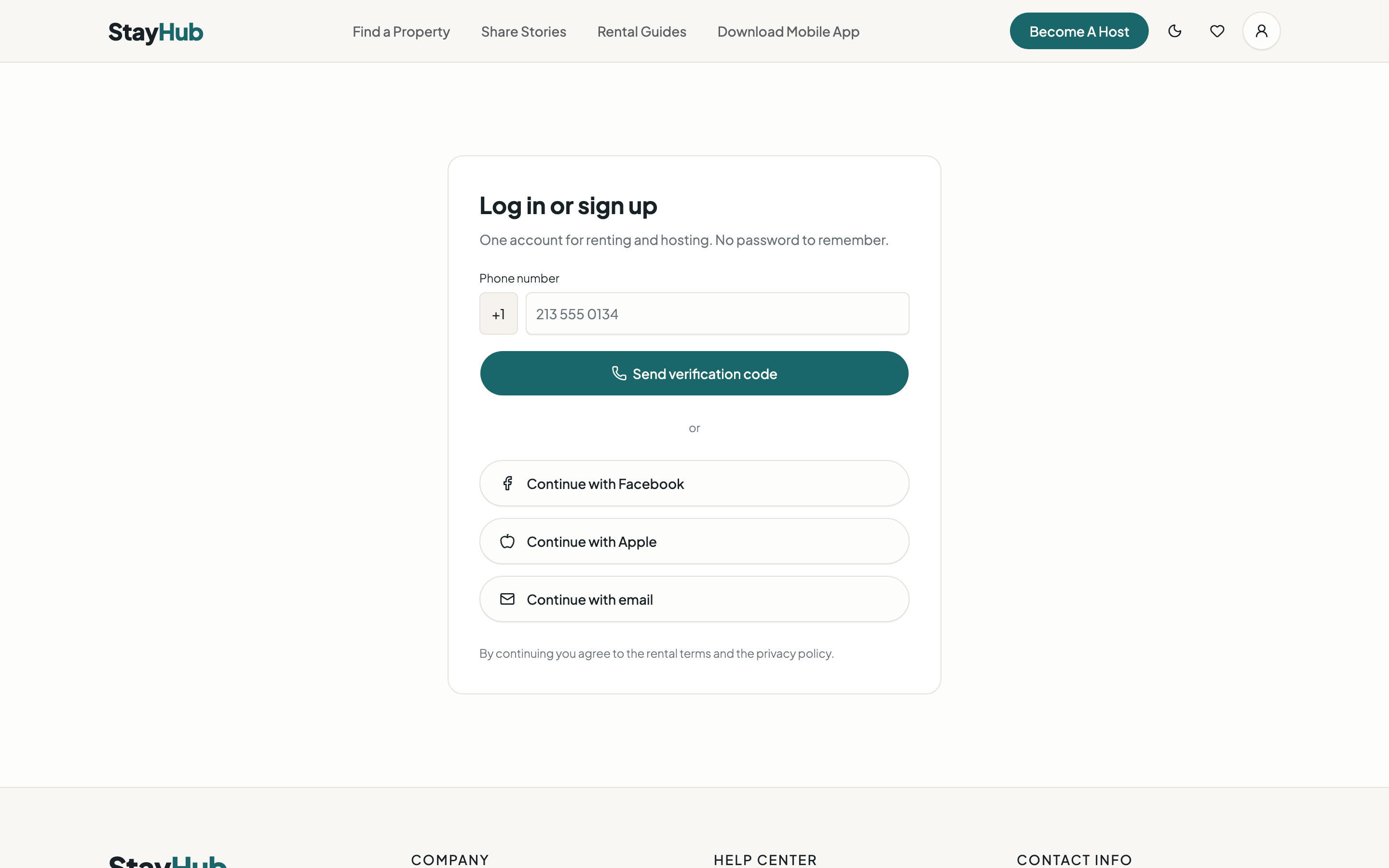StayHub web app template preview 4