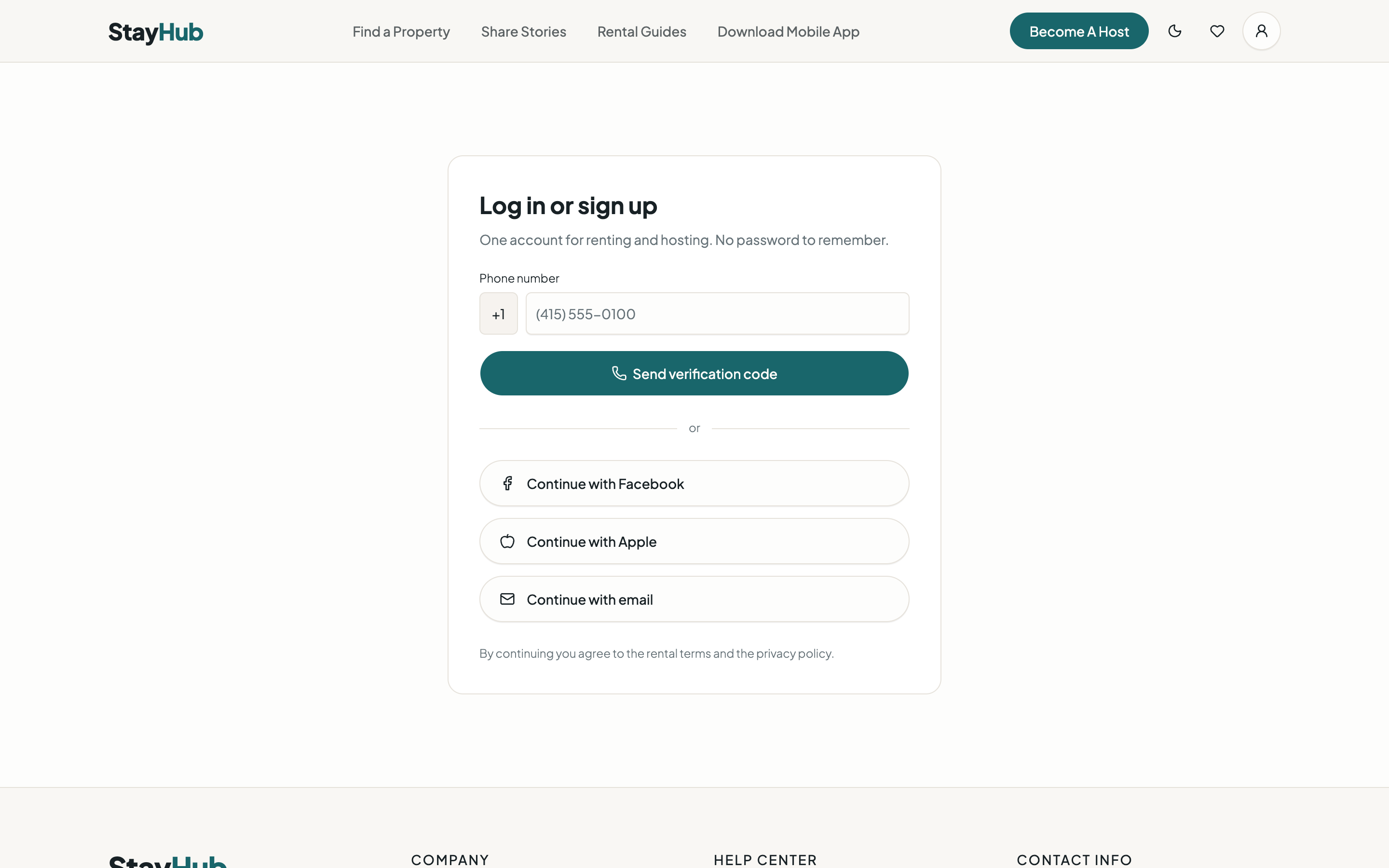 StayHub web app template preview 4
