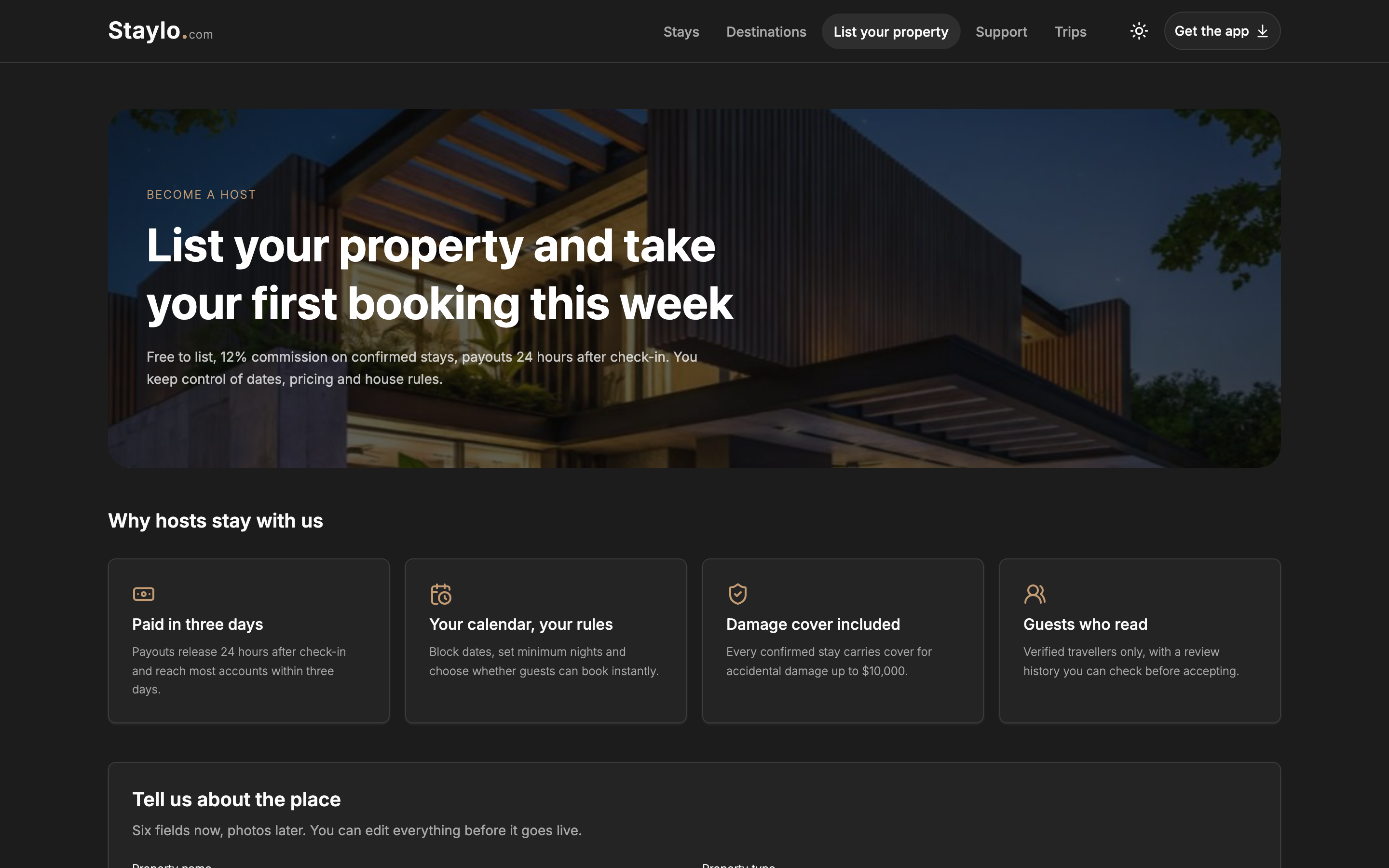 Staylo web app template preview 5