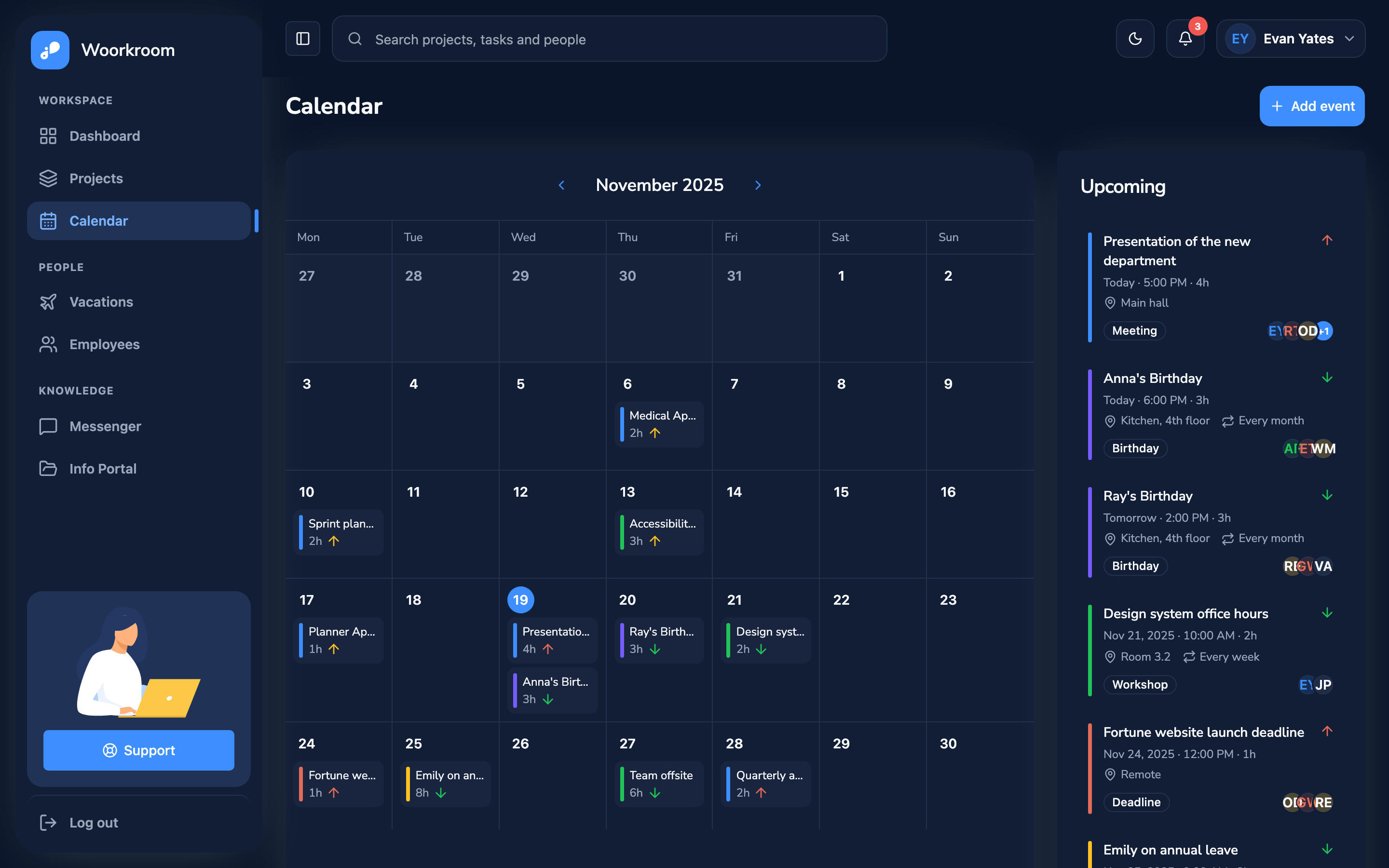 Woorkroom web app template preview 5